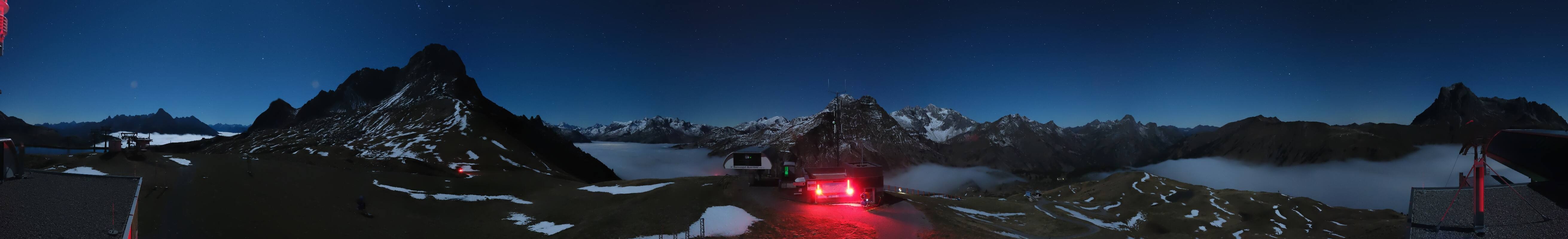 Archiv Foto Webcam Warth Schröcken - Panorama Saloberjet