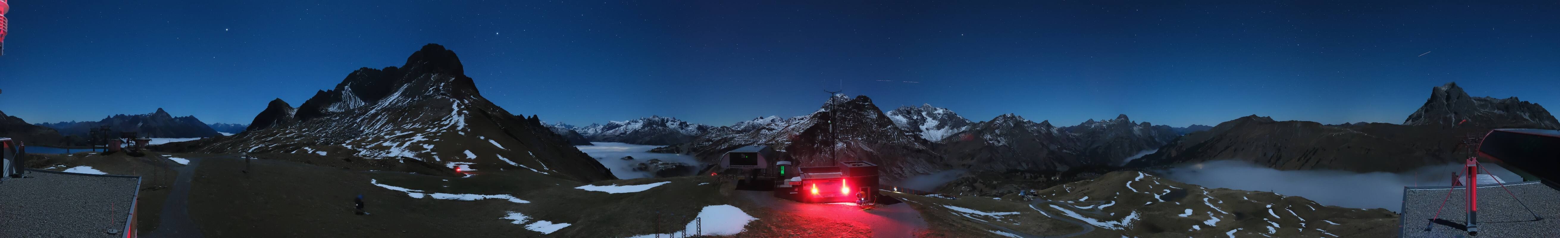 Archiv Foto Webcam Warth Schröcken - Panorama Saloberjet