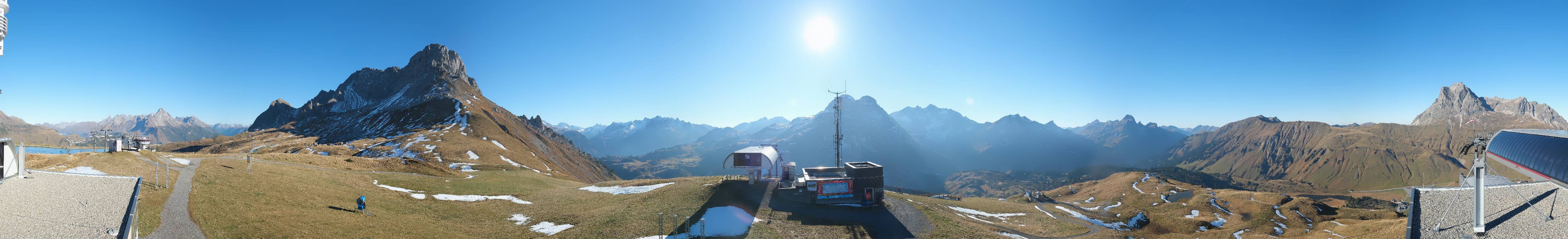 Archiv Foto Webcam Warth Schröcken - Panorama Saloberjet