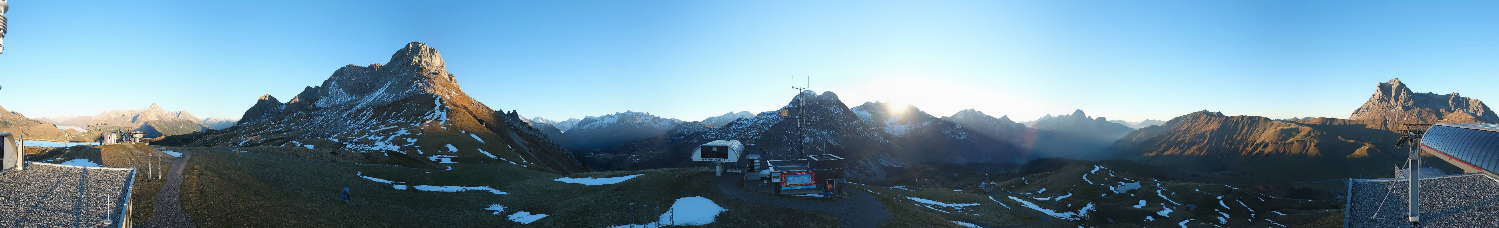 Archiv Foto Webcam Warth Schröcken - Panorama Saloberjet