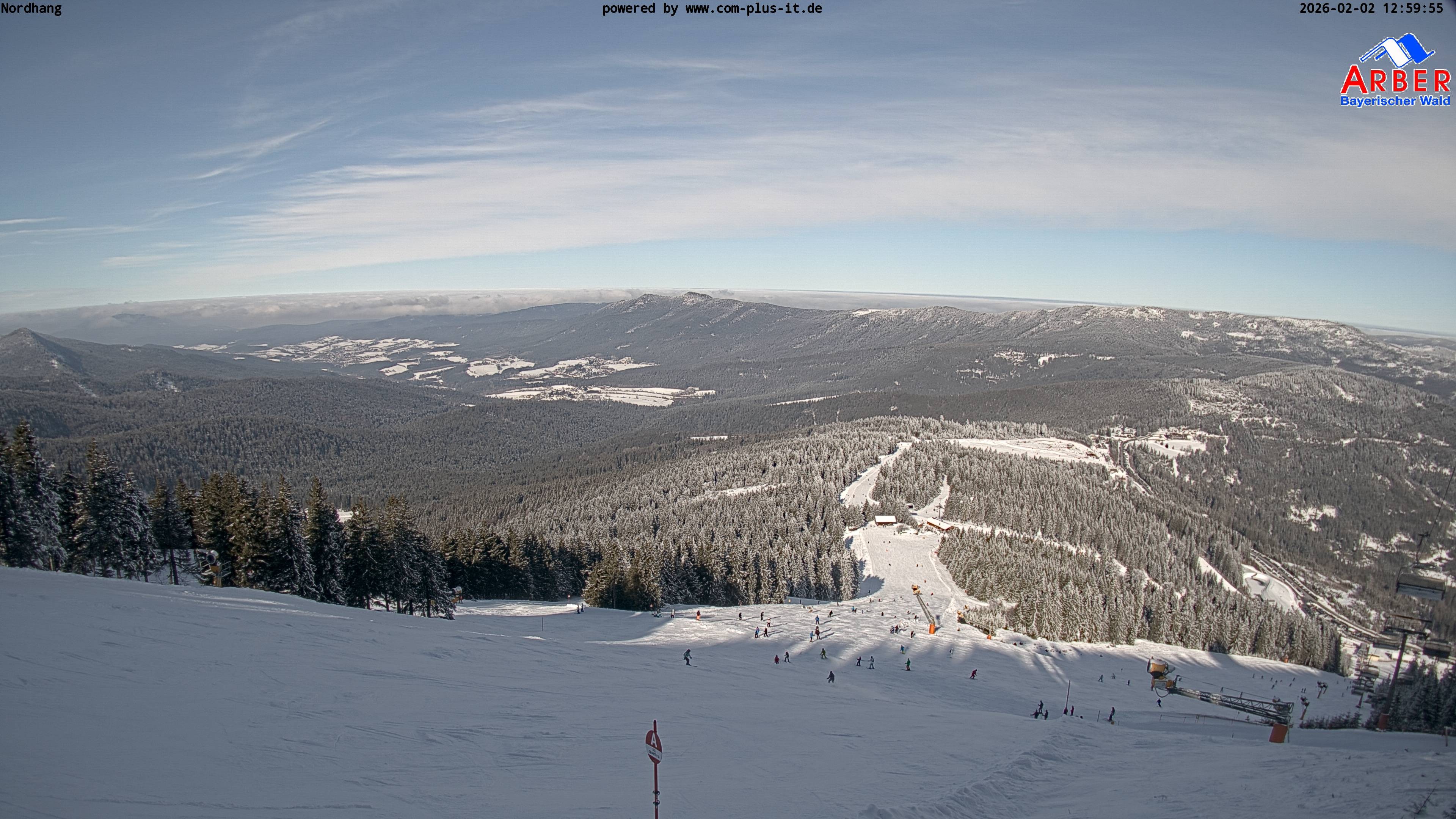 Archiv Foto Webcam Großer Arber Blick nach Nordwesten