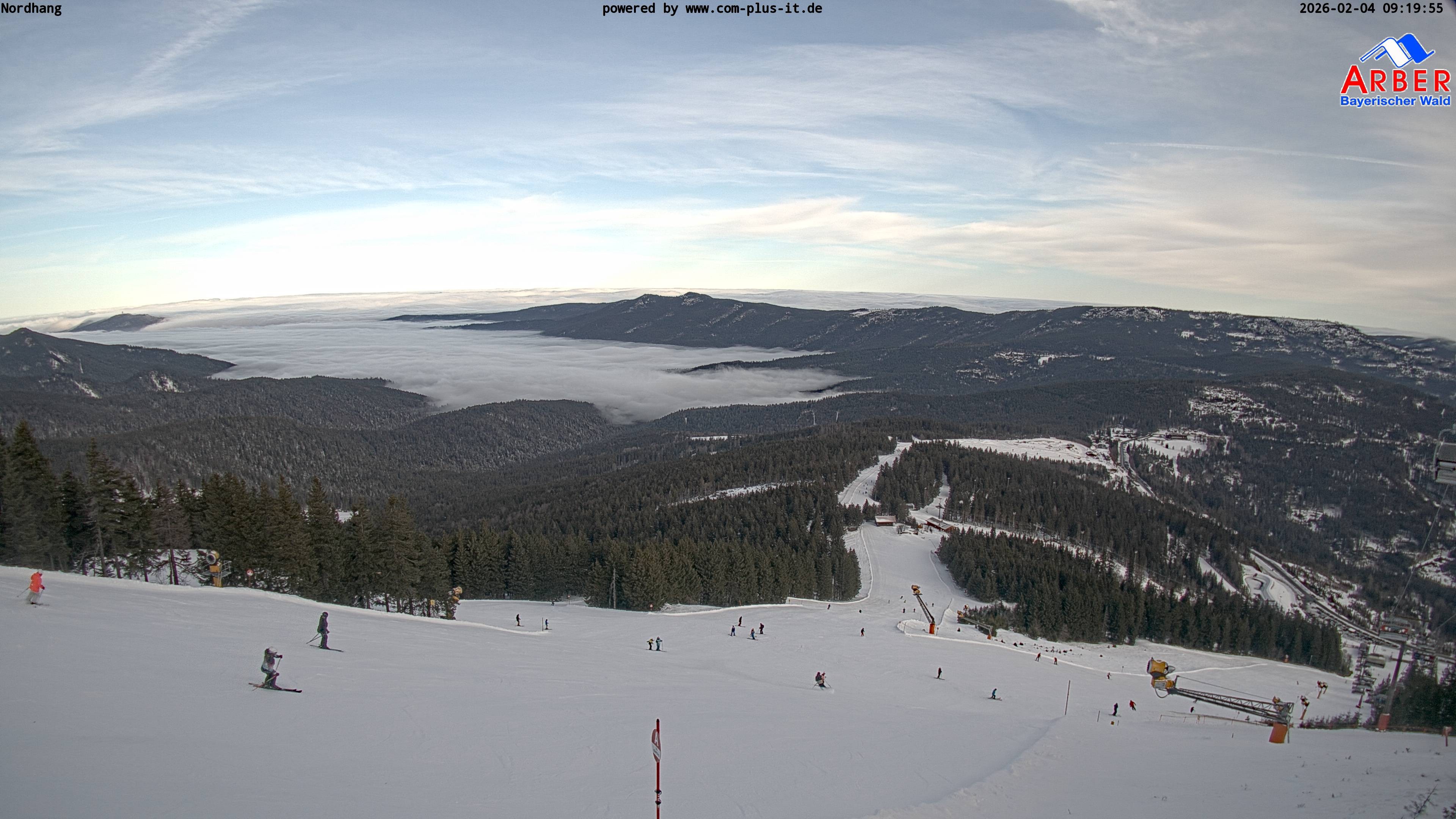 Archiv Foto Webcam Großer Arber Blick nach Nordwesten
