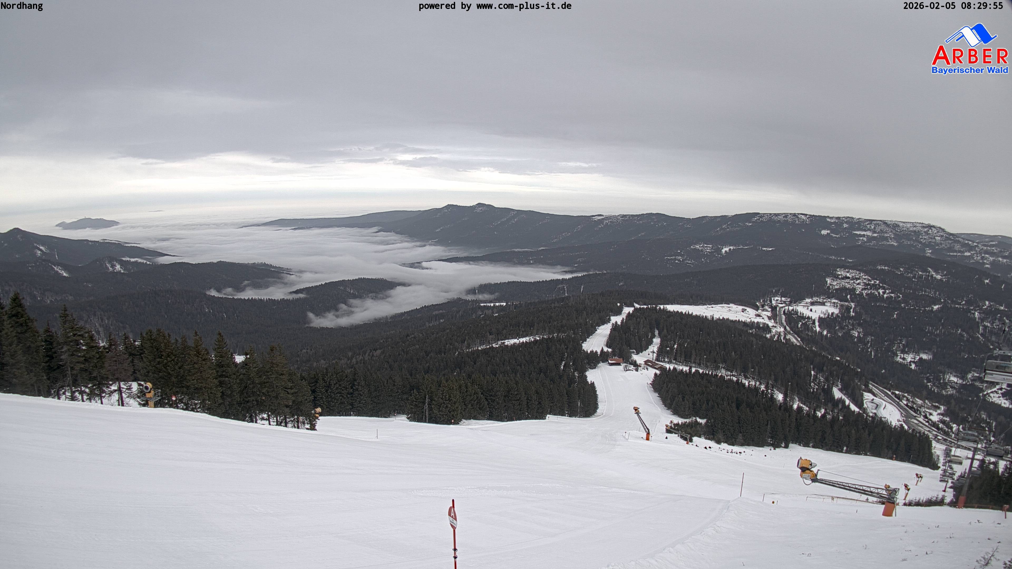 Archived image Webcam View from the Großer Arber