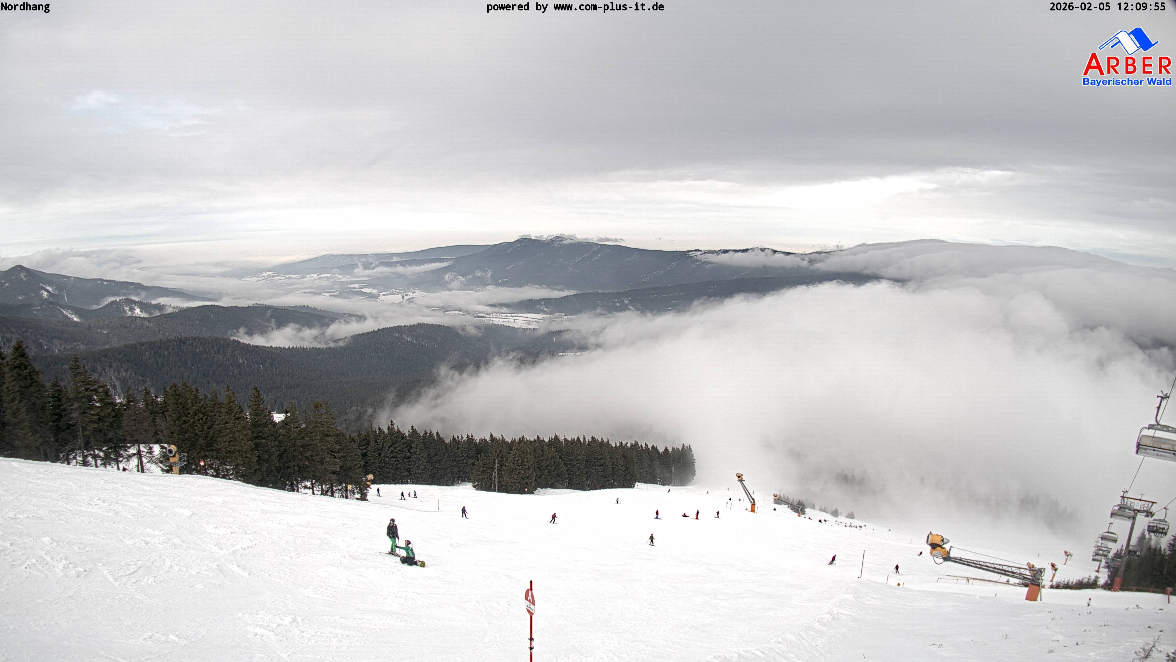 Archived image Webcam View from the Großer Arber