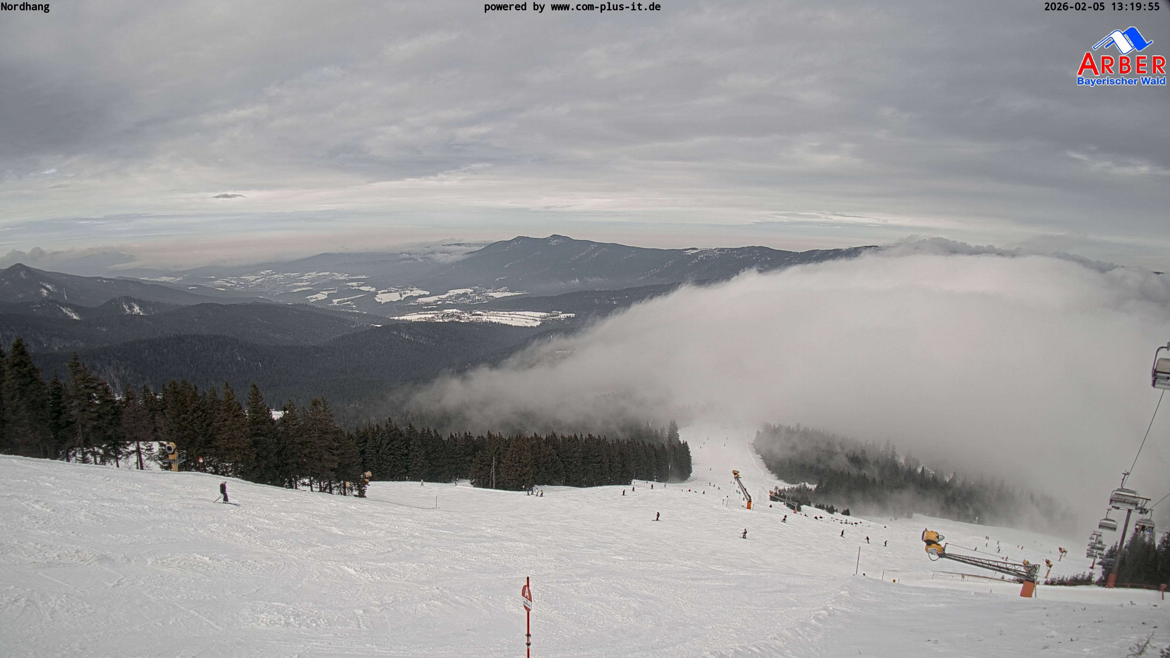 Archived image Webcam View from the Großer Arber