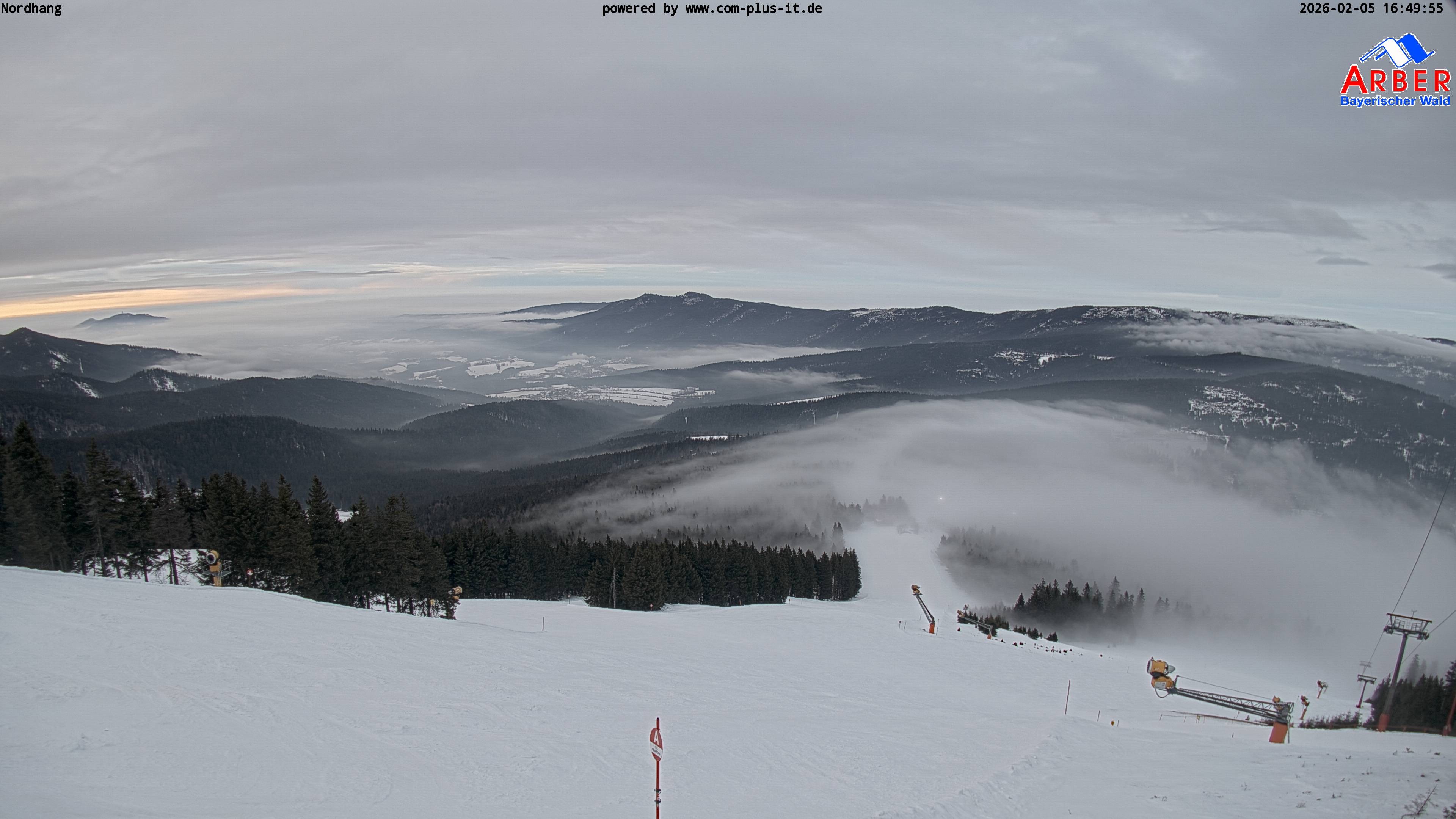 Archived image Webcam View from the Großer Arber