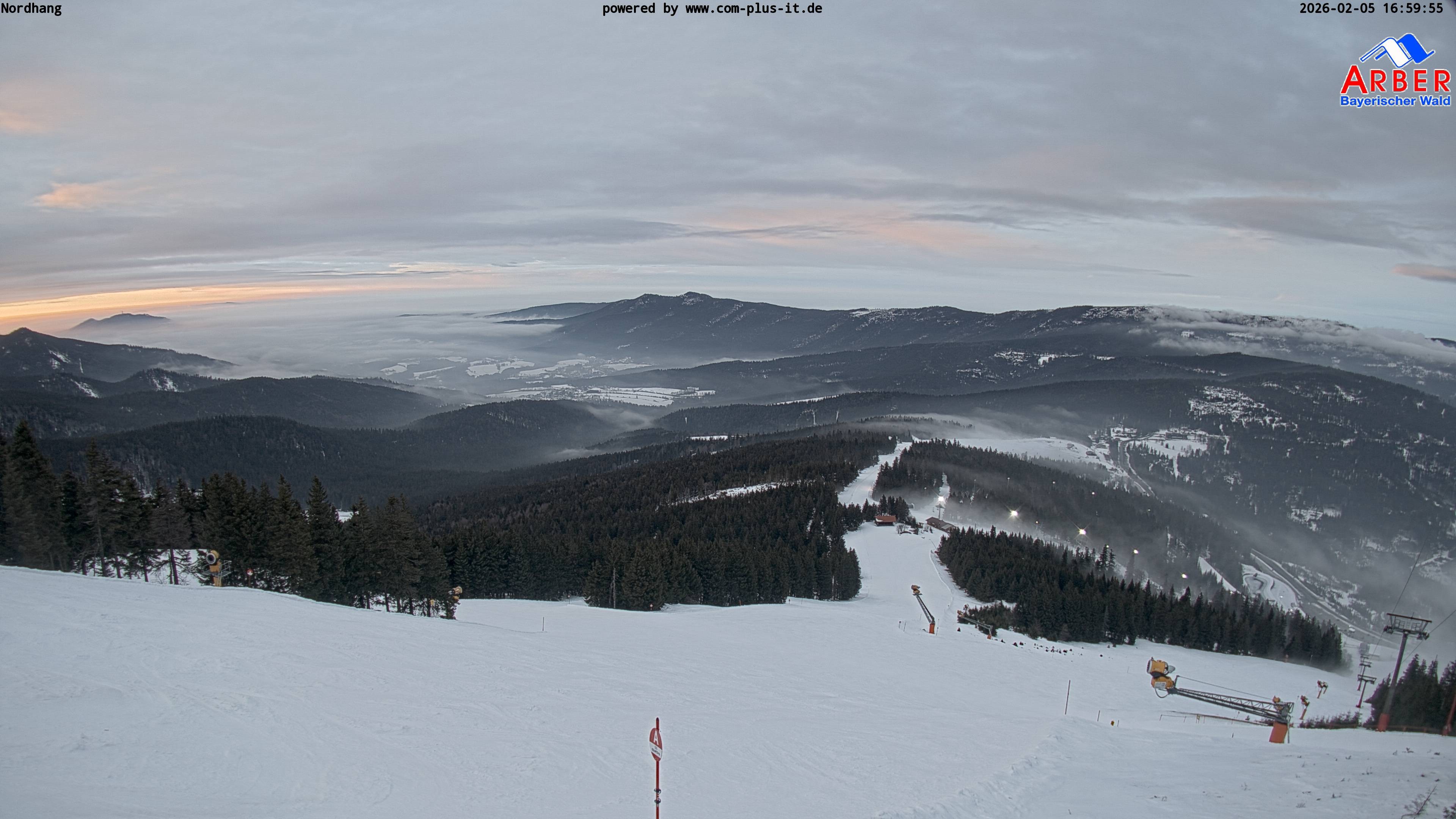 Archived image Webcam View from the Großer Arber