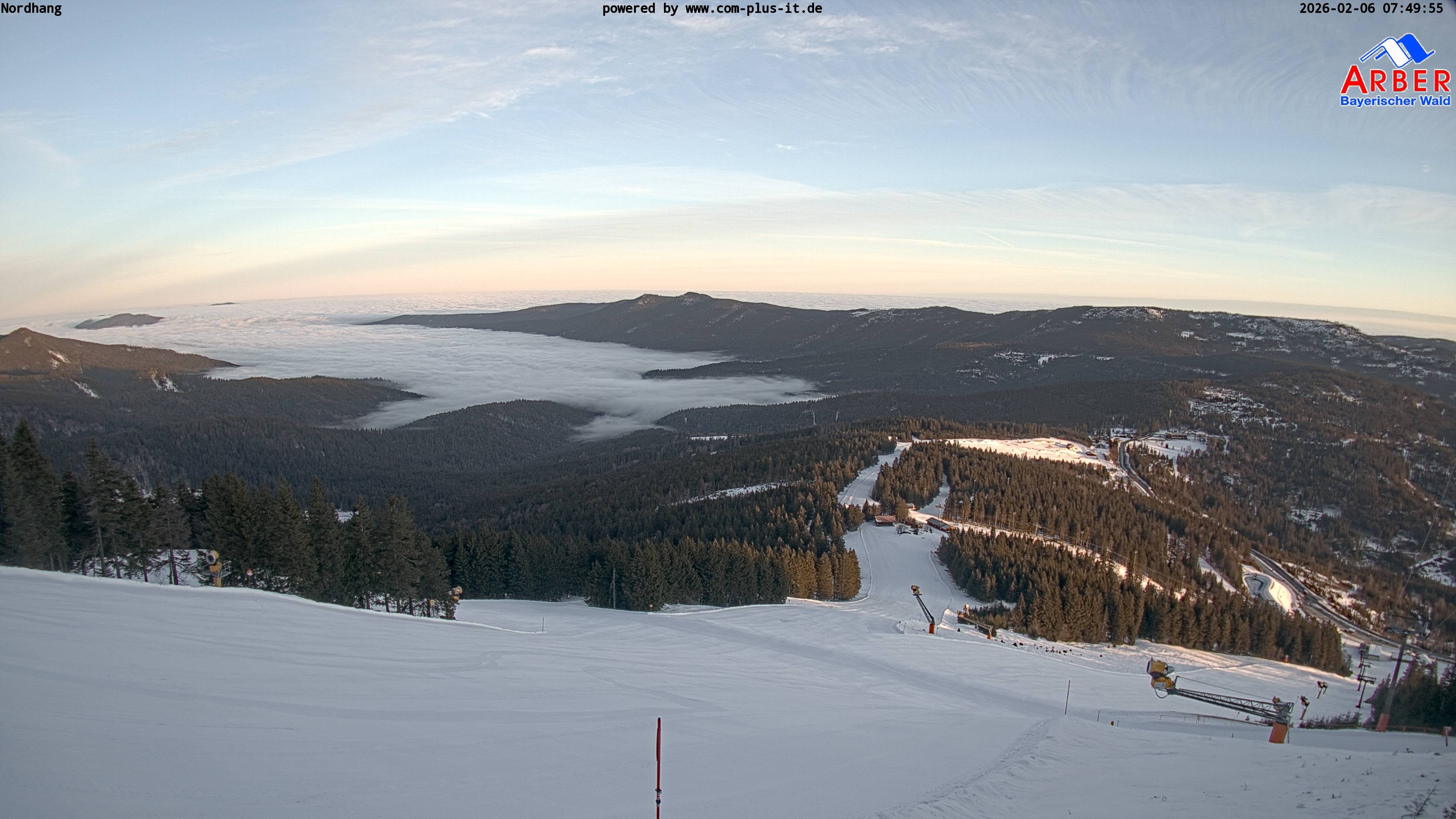 Archived image Webcam View from the Großer Arber