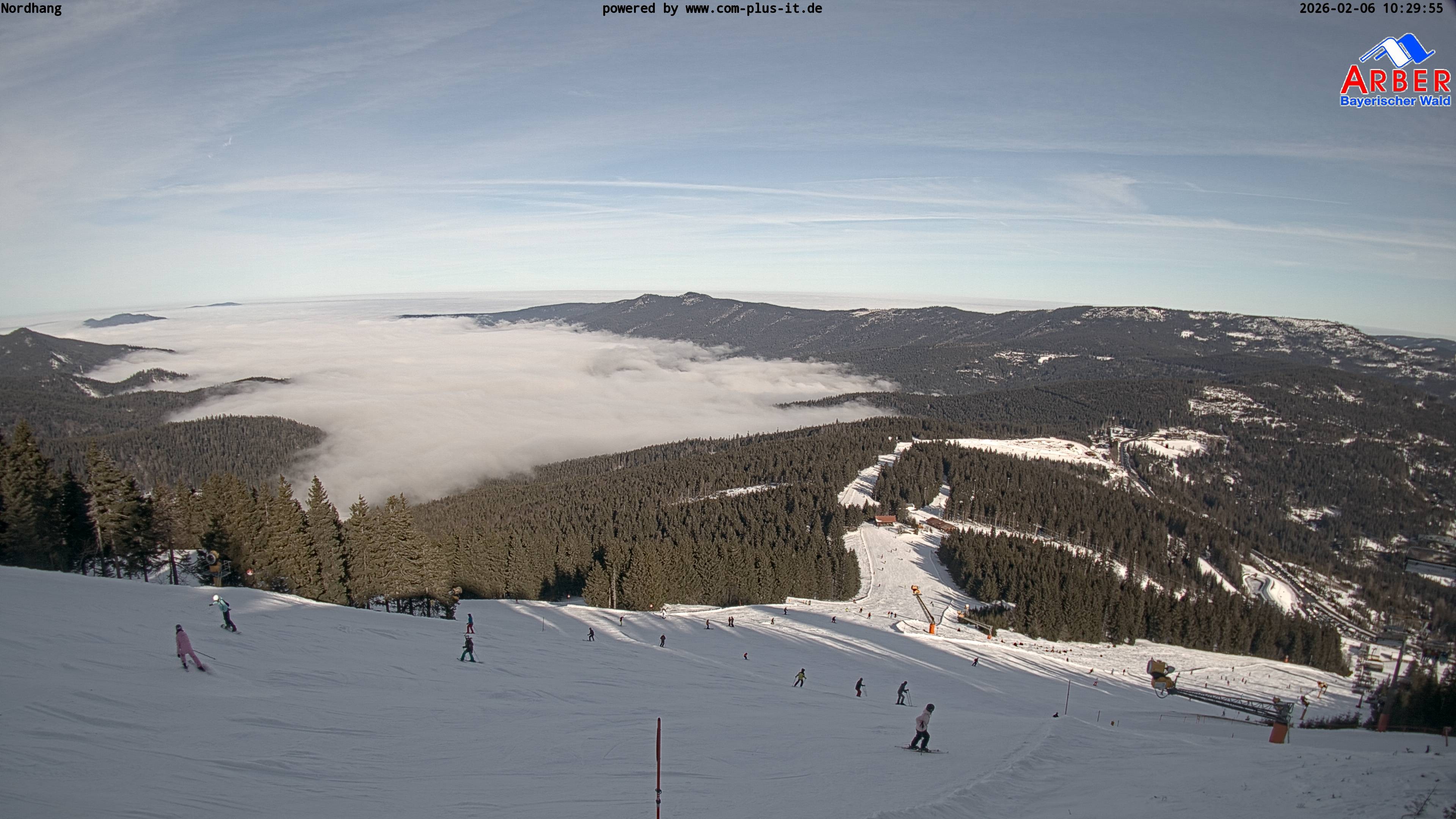 Archived image Webcam View from the Großer Arber