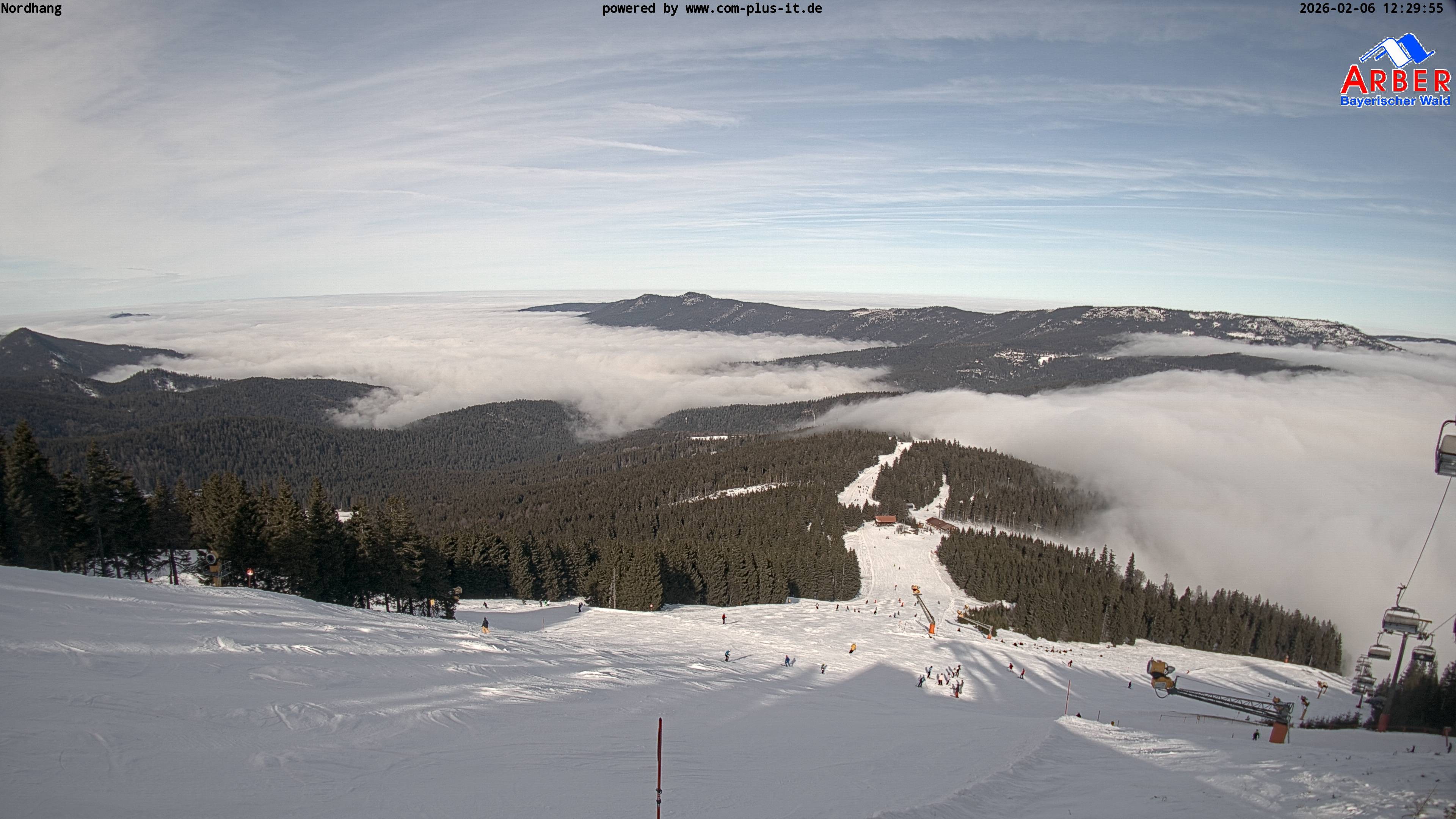Archived image Webcam View from the Großer Arber