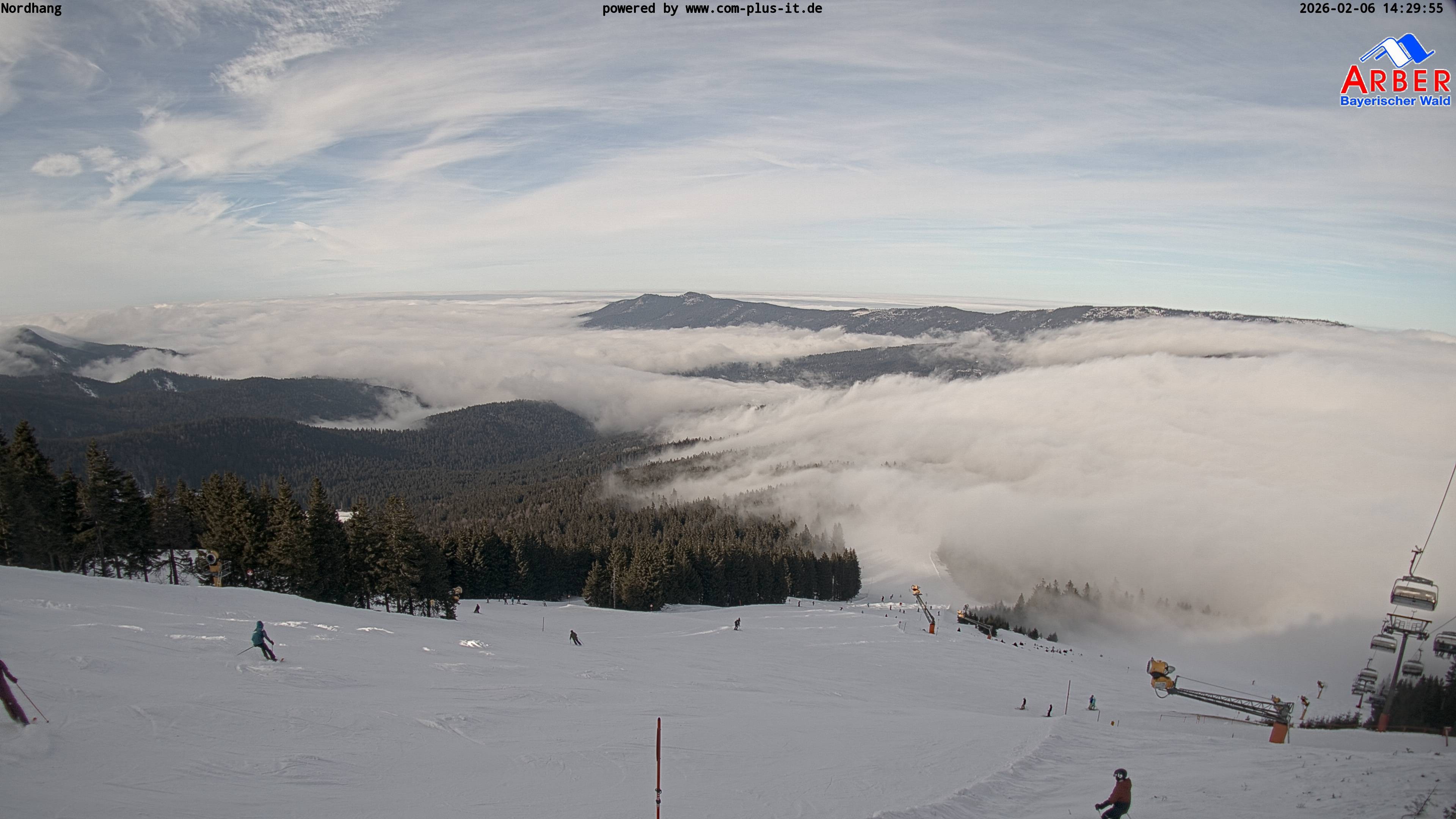 Archived image Webcam View from the Großer Arber