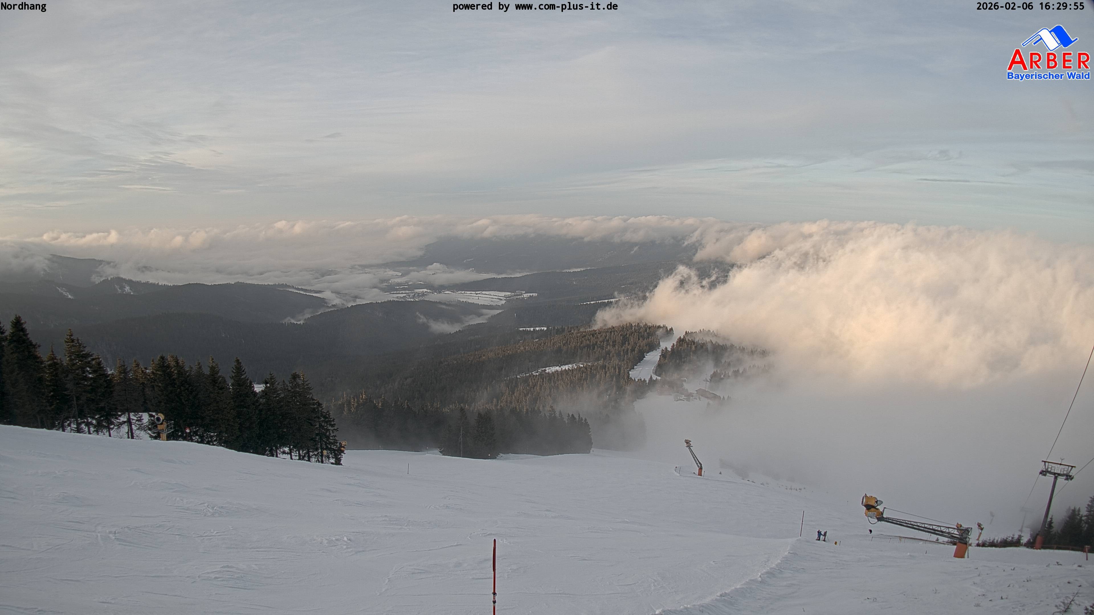 Archived image Webcam View from the Großer Arber
