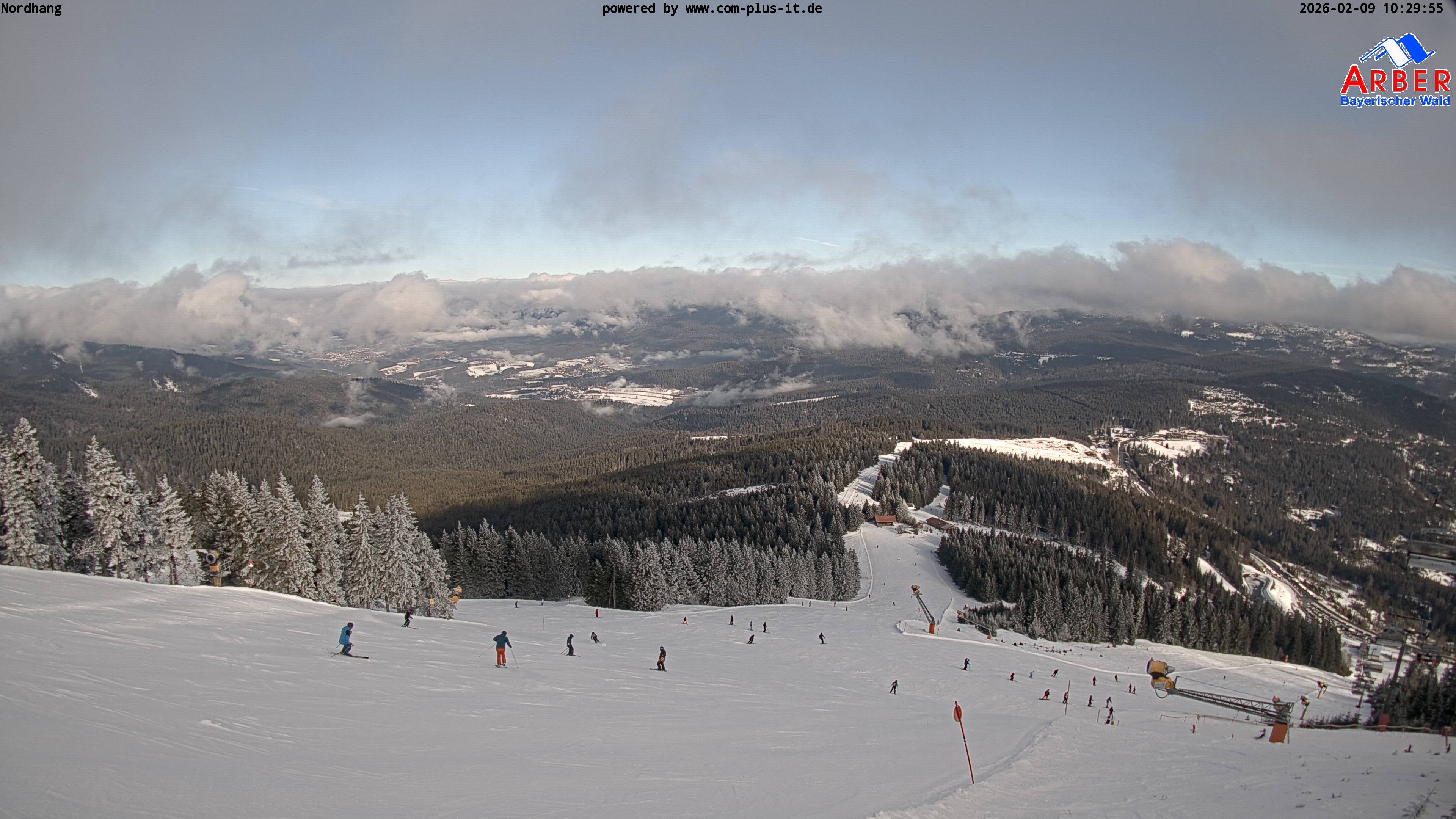 Archiv Foto Webcam Großer Arber Blick nach Nordwesten