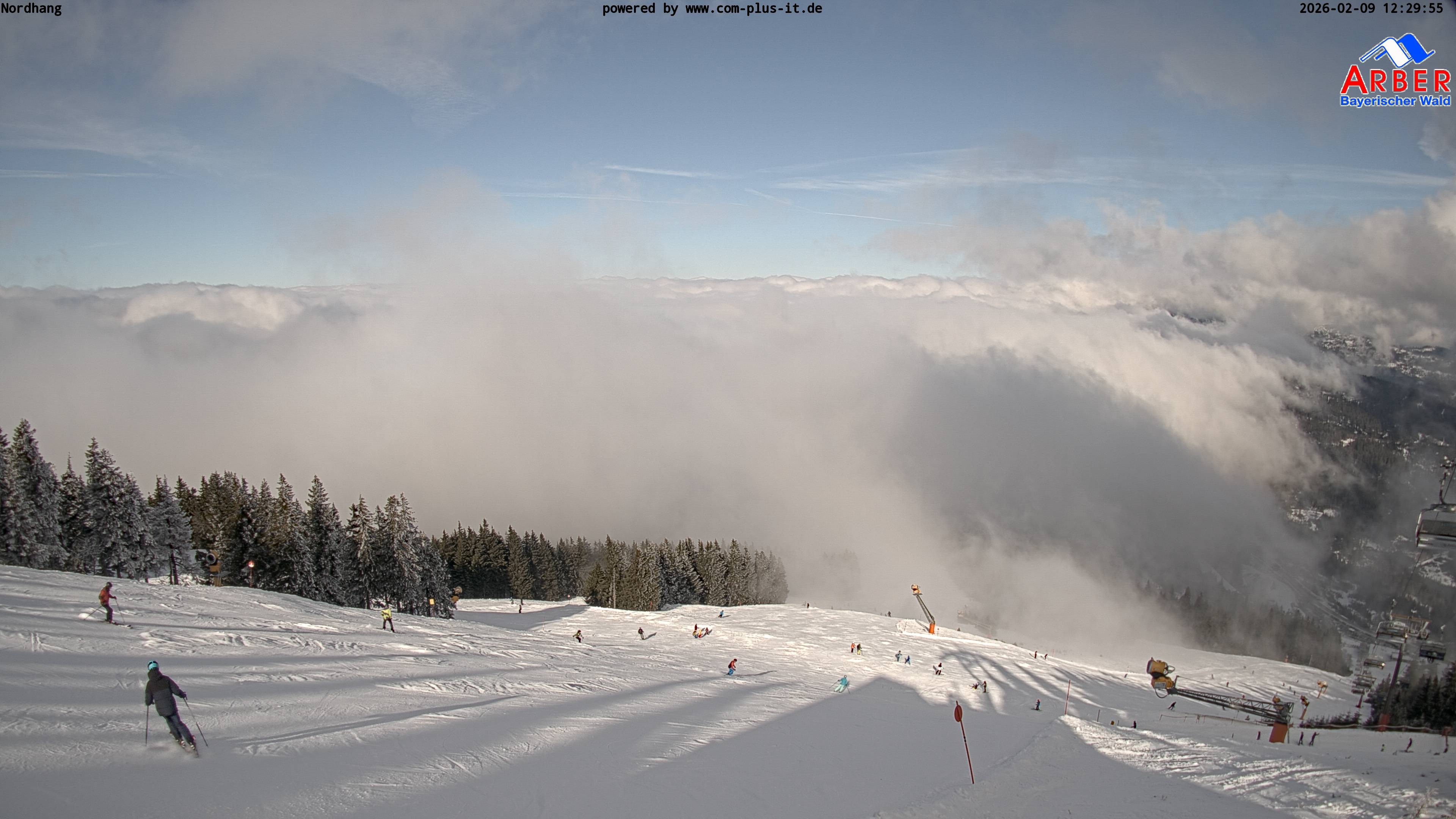 Archiv Foto Webcam Großer Arber Blick nach Nordwesten