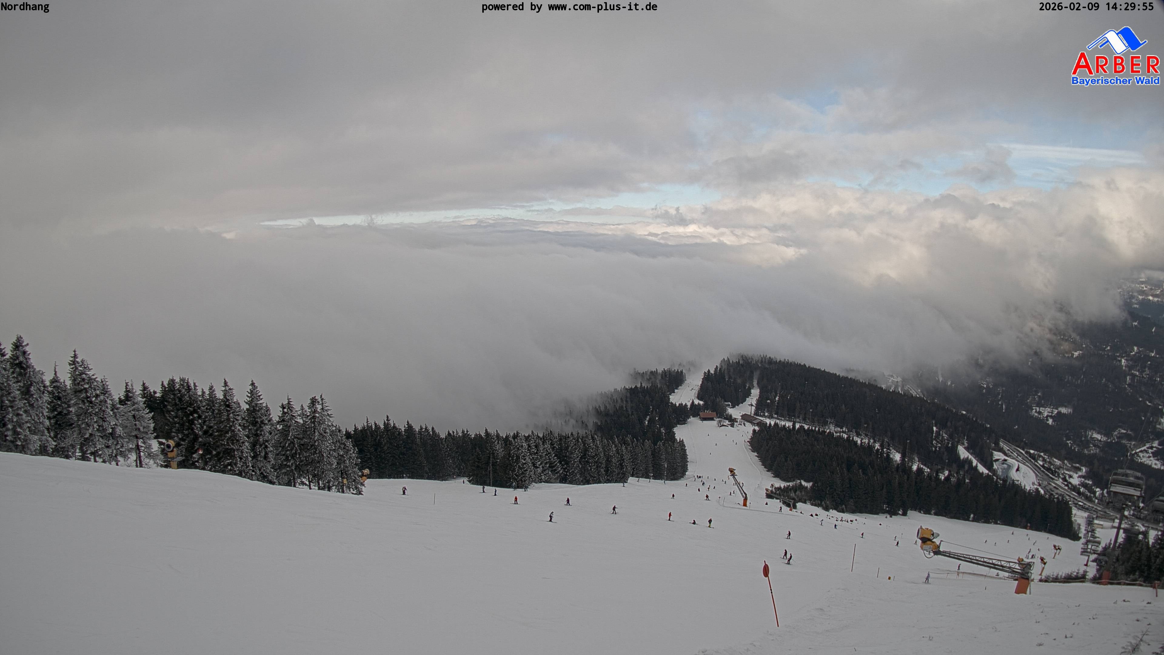 Archiv Foto Webcam Großer Arber Blick nach Nordwesten
