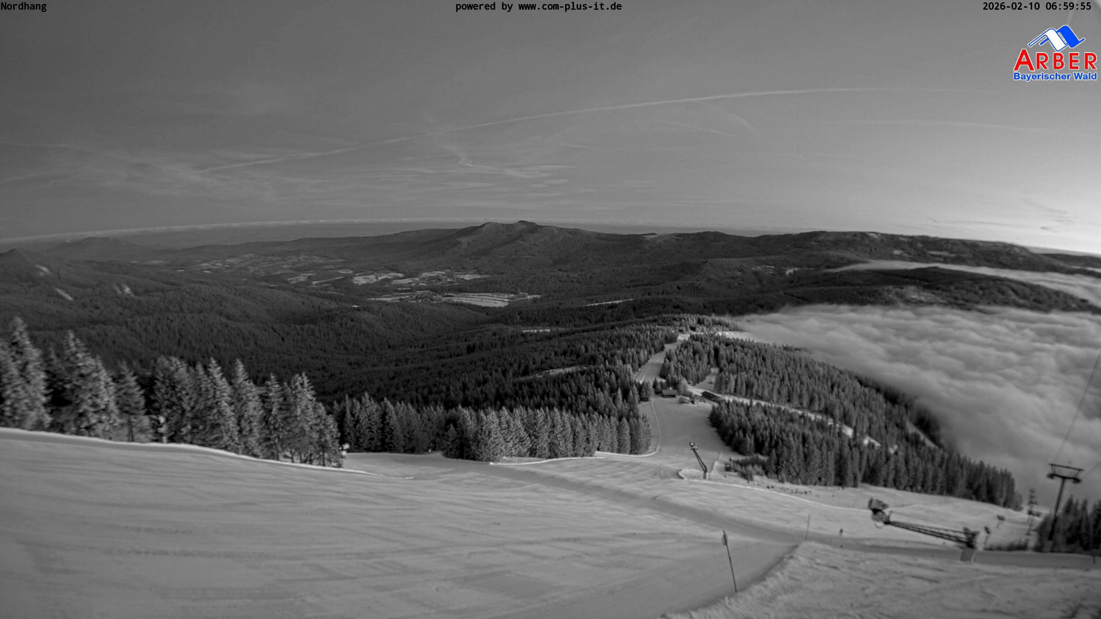 Archiv Foto Webcam Großer Arber Blick nach Nordwesten