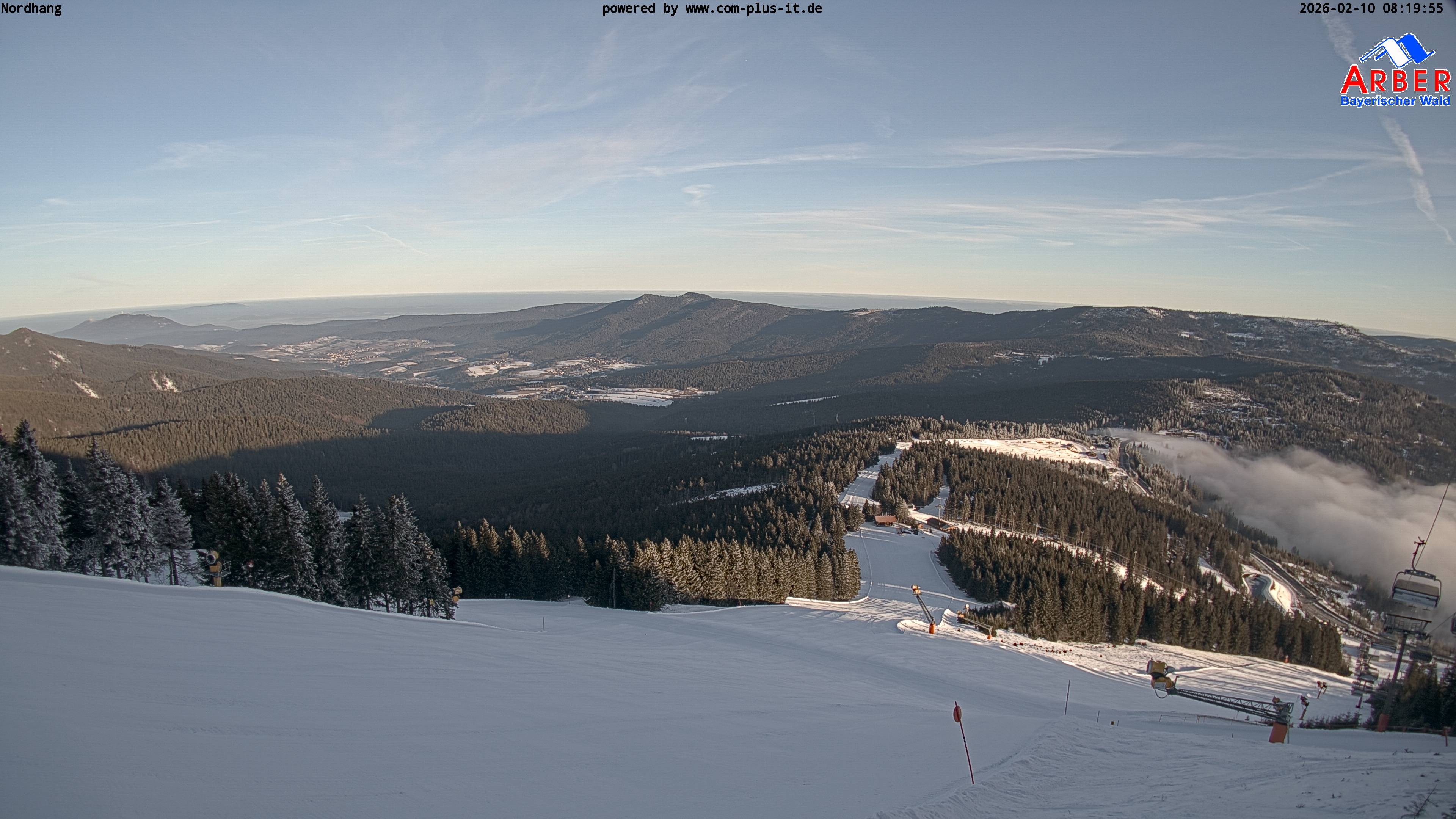 Archiv Foto Webcam Großer Arber Blick nach Nordwesten