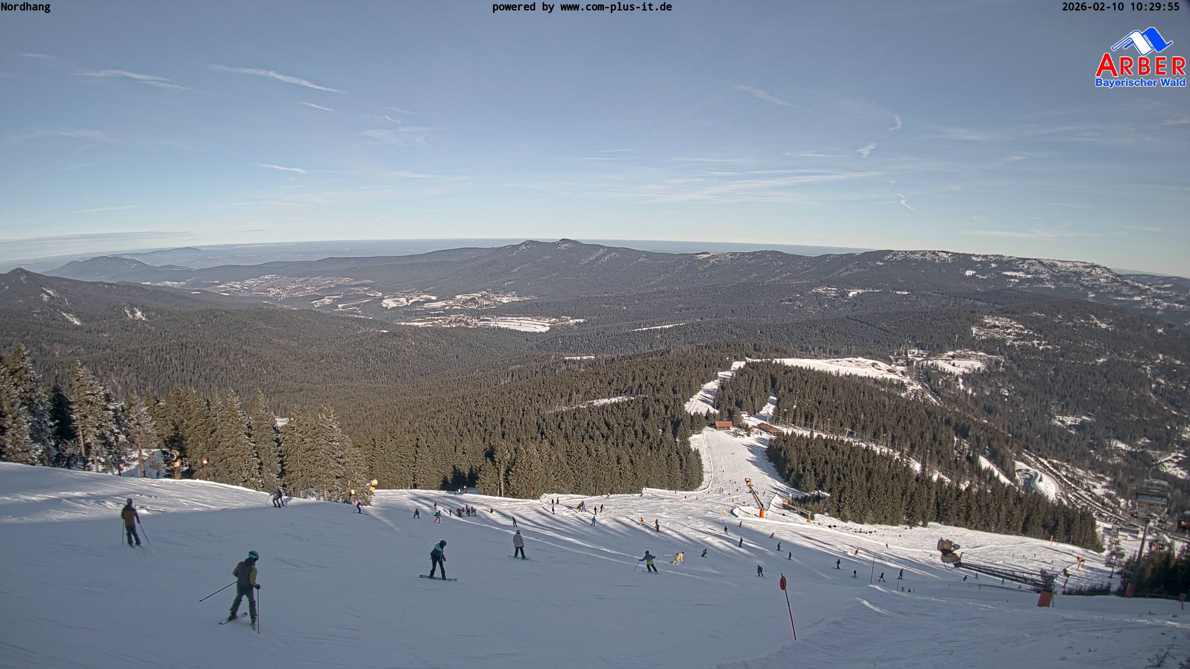 Archiv Foto Webcam Großer Arber Blick nach Nordwesten