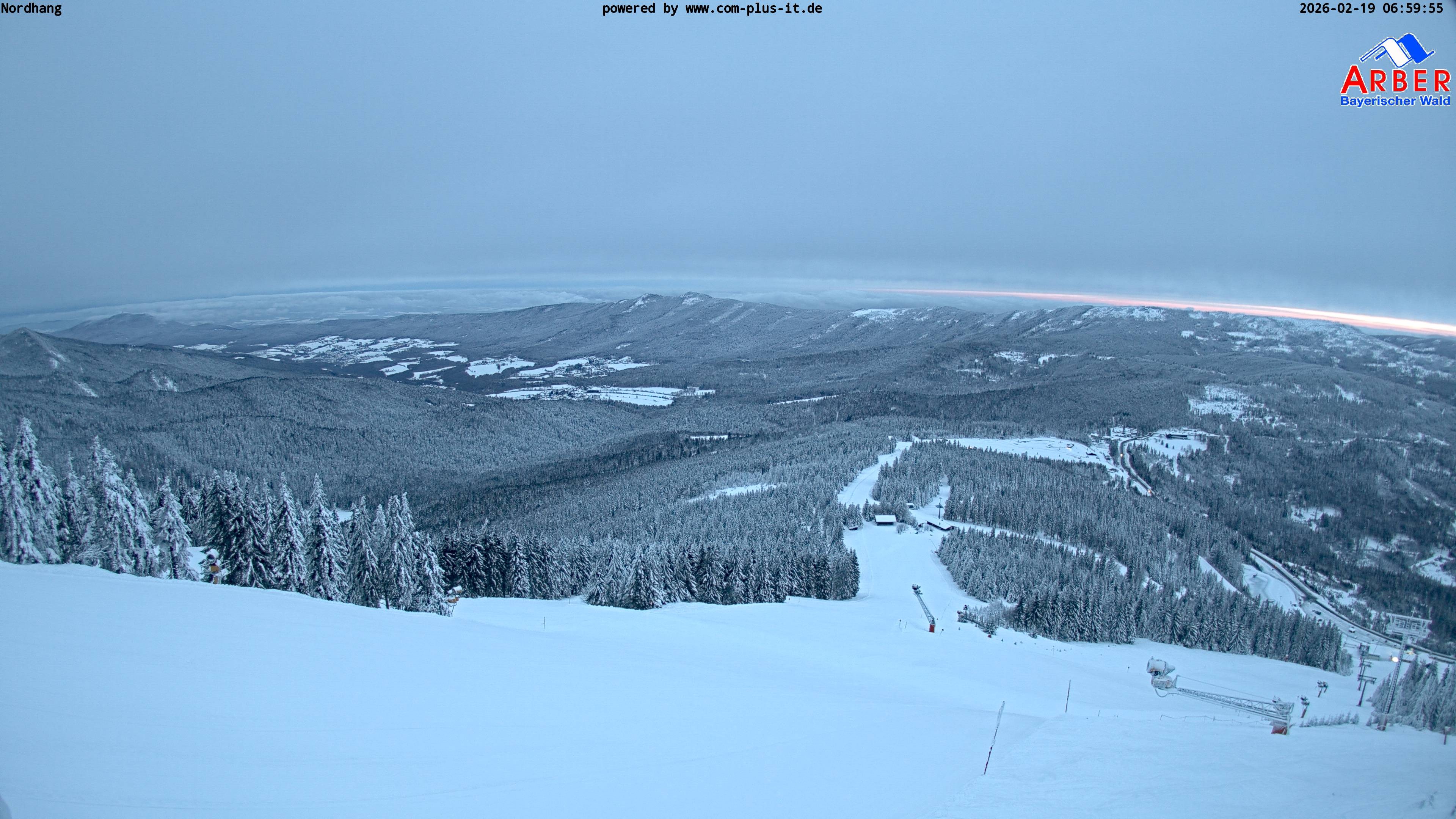 Archived image Webcam View from the Großer Arber