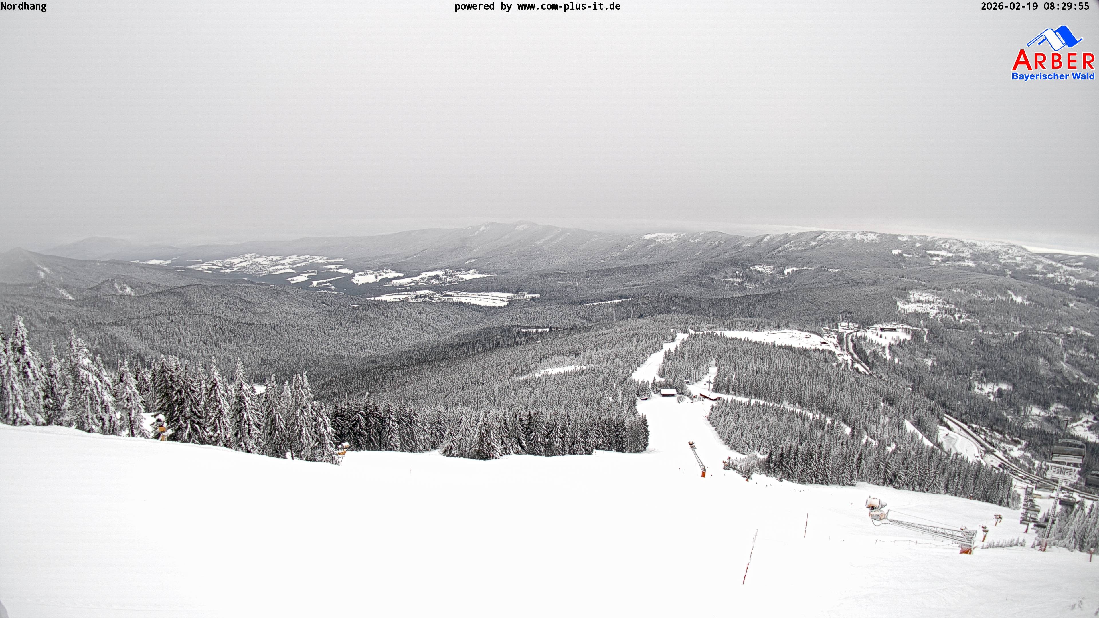 Archived image Webcam View from the Großer Arber