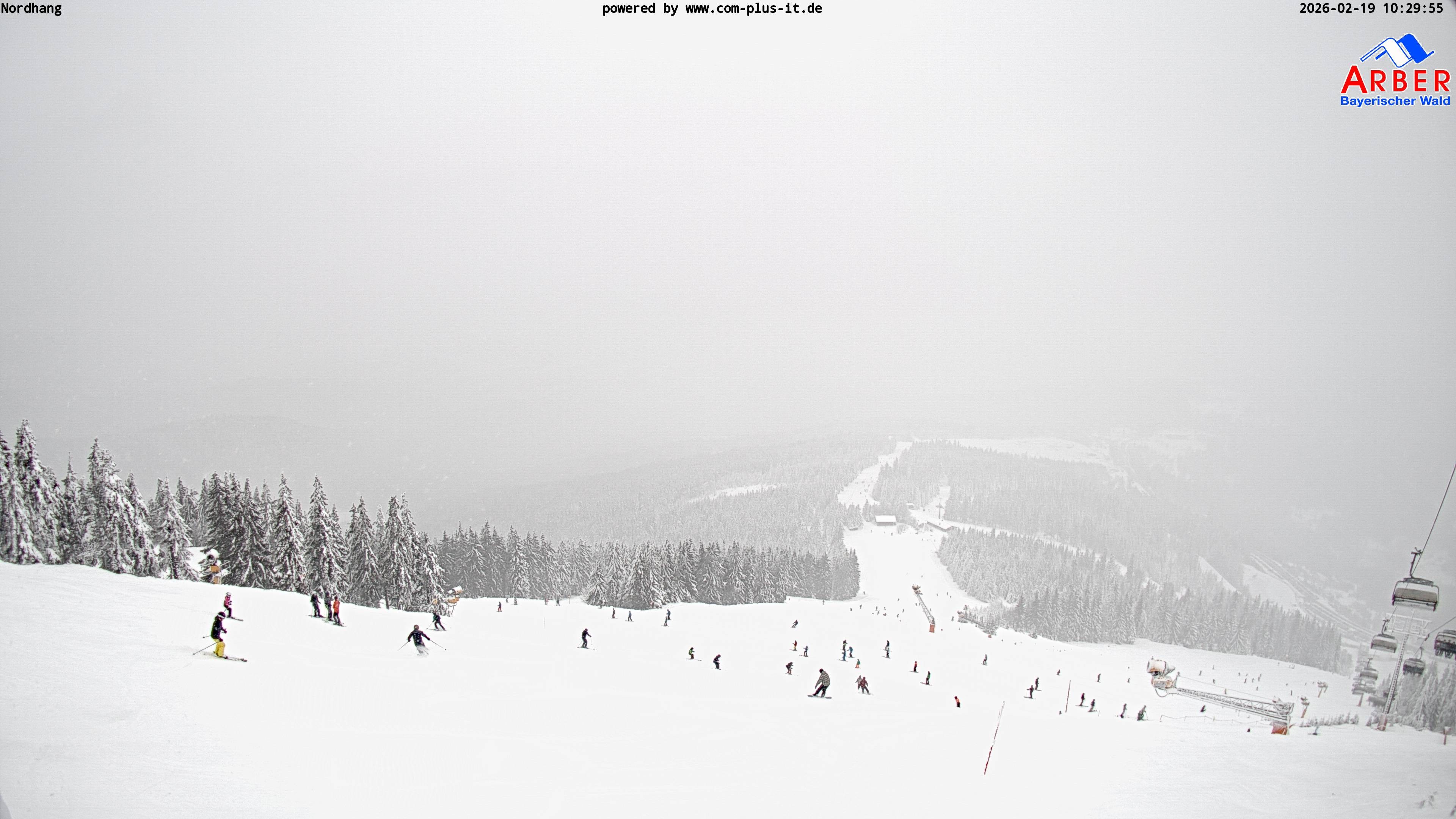 Archived image Webcam View from the Großer Arber