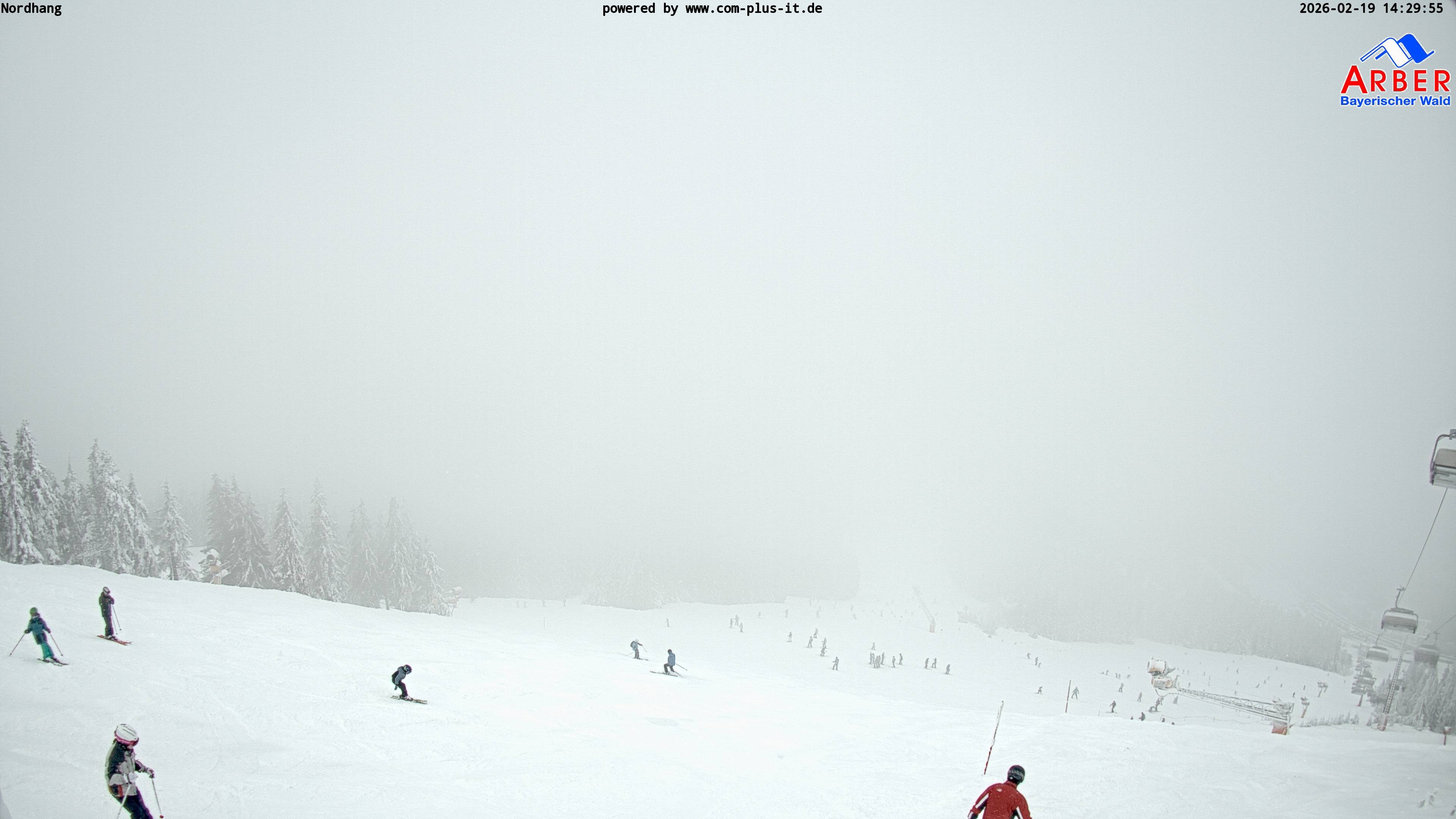 Archived image Webcam View from the Großer Arber