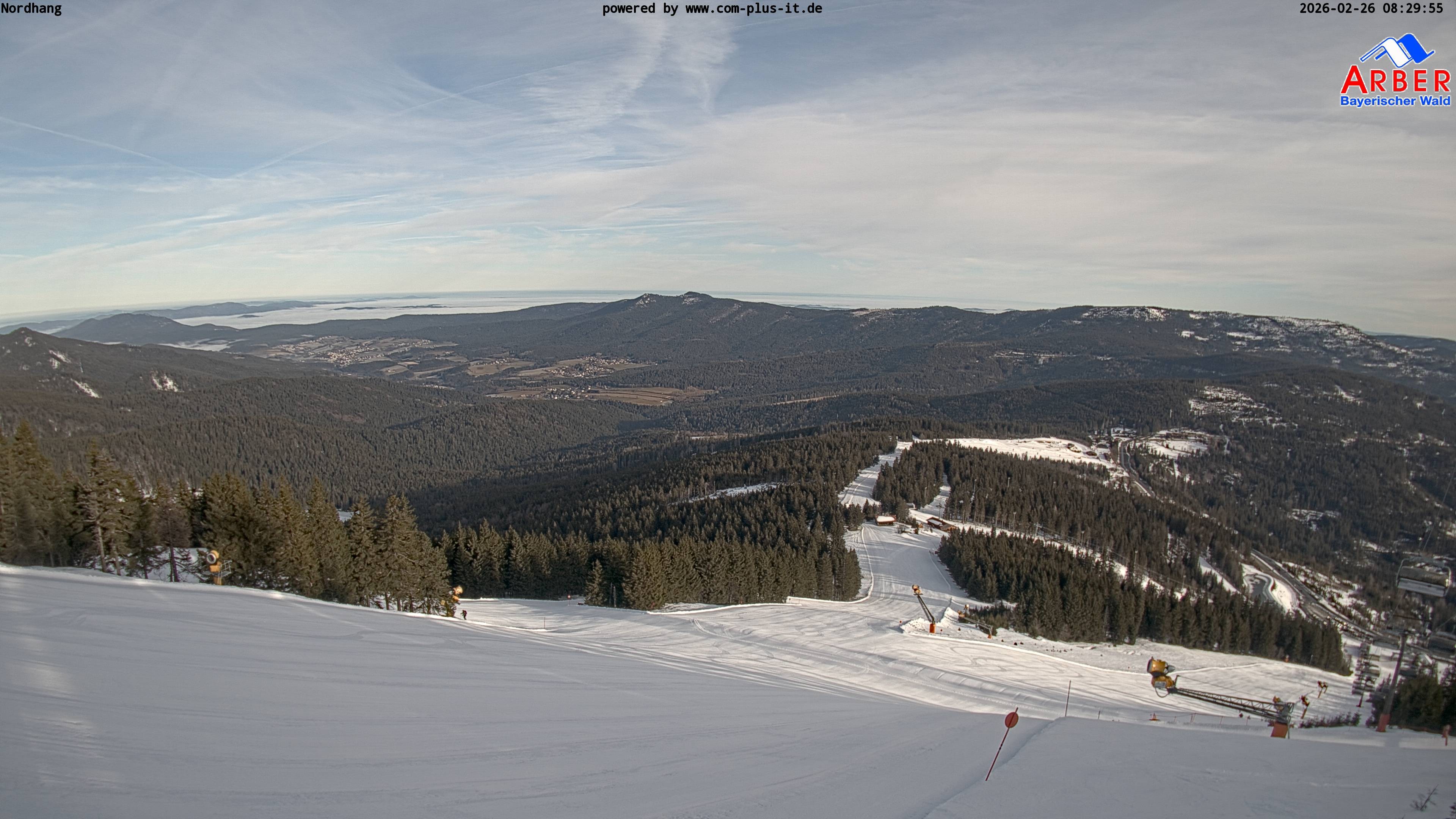 Archived image Webcam View from the Großer Arber
