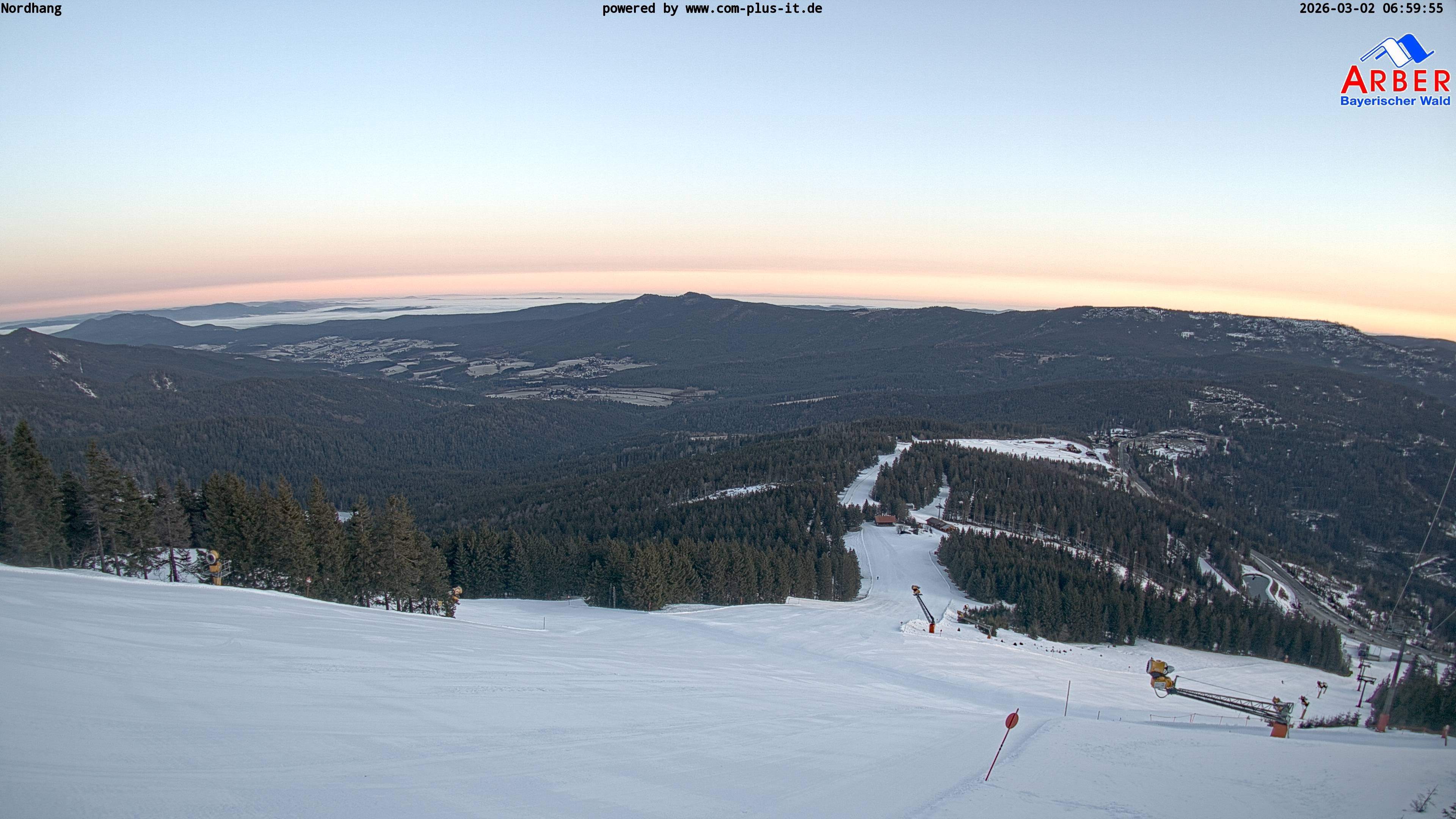 Archiv Foto Webcam Großer Arber Blick nach Nordwesten