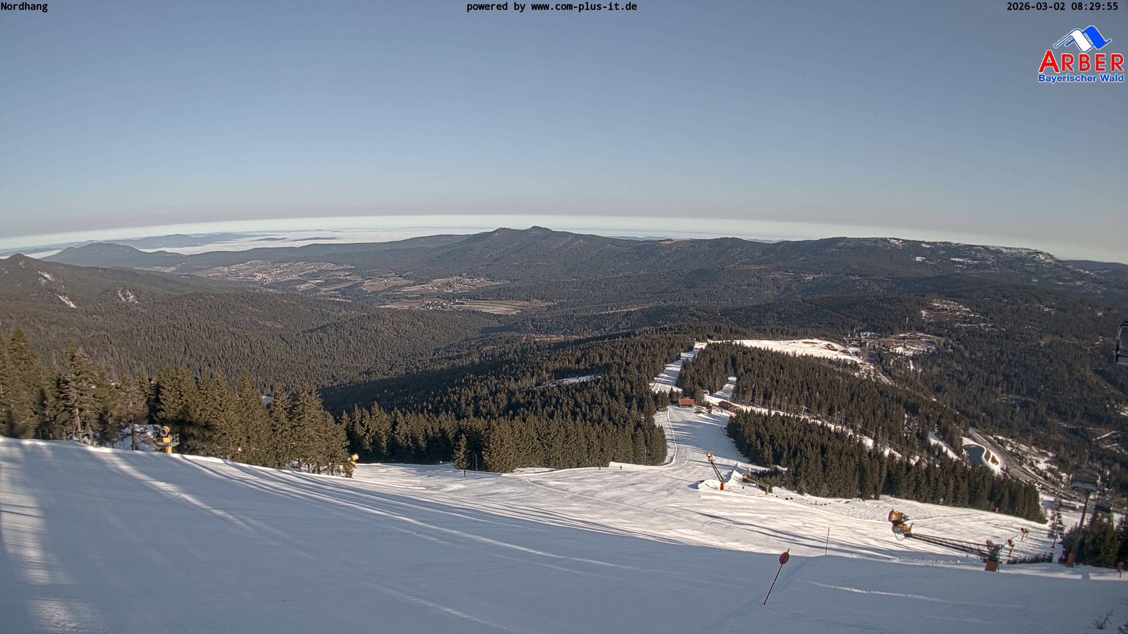 Archiv Foto Webcam Großer Arber Blick nach Nordwesten