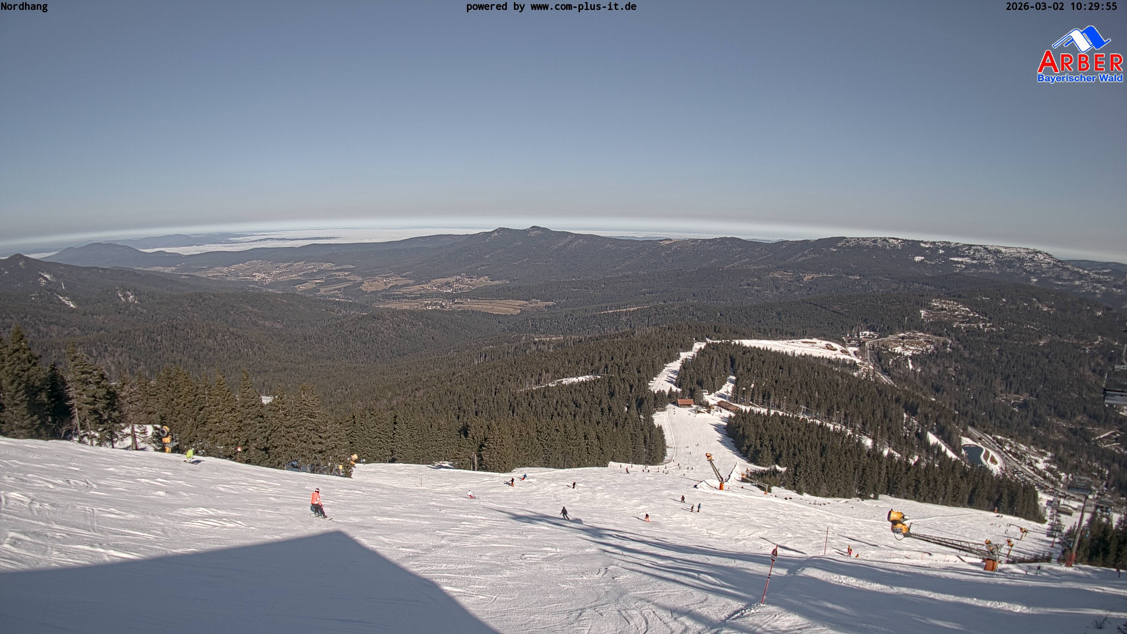 Archiv Foto Webcam Großer Arber Blick nach Nordwesten