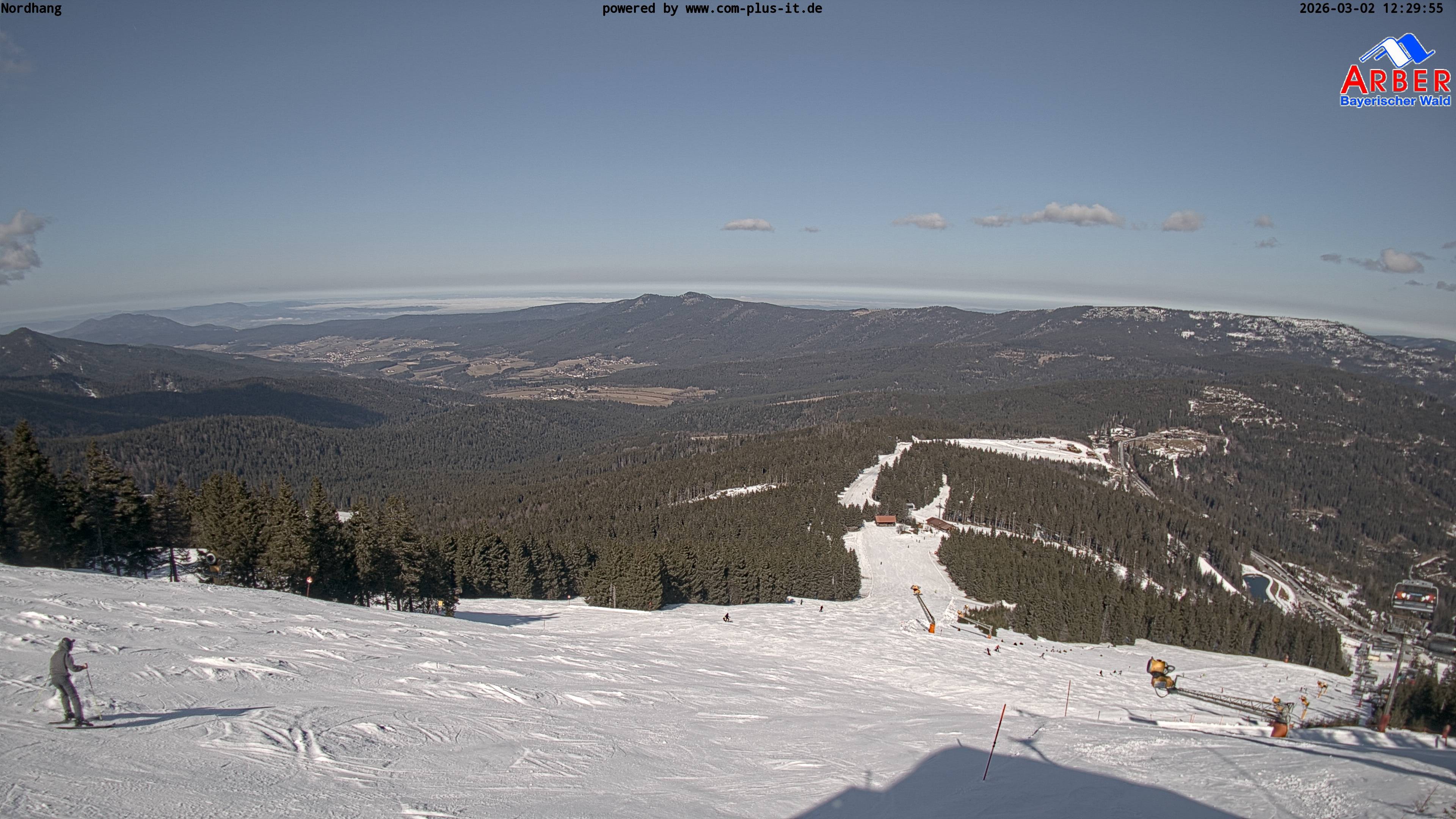 Archiv Foto Webcam Großer Arber Blick nach Nordwesten