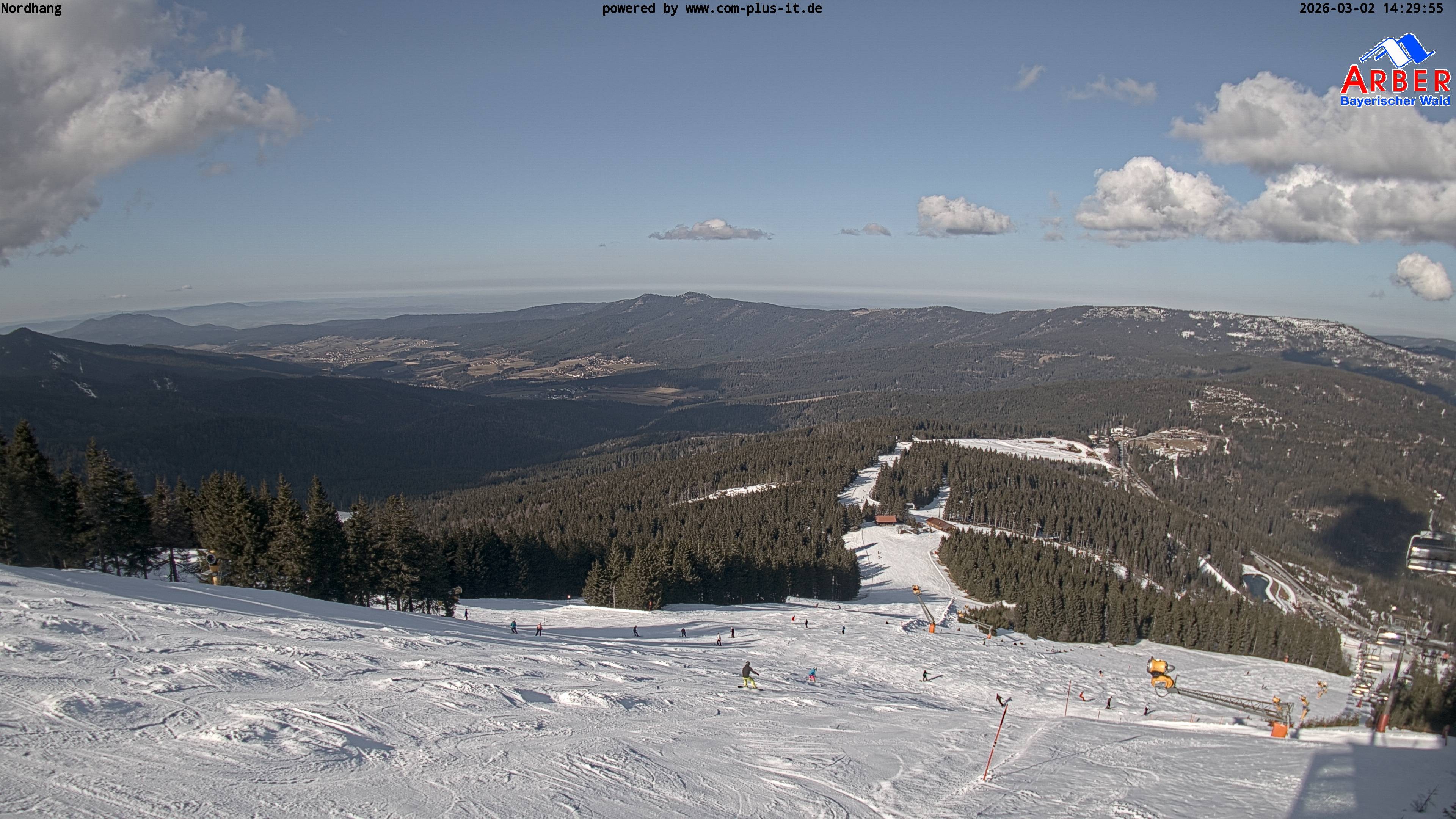 Archiv Foto Webcam Großer Arber Blick nach Nordwesten