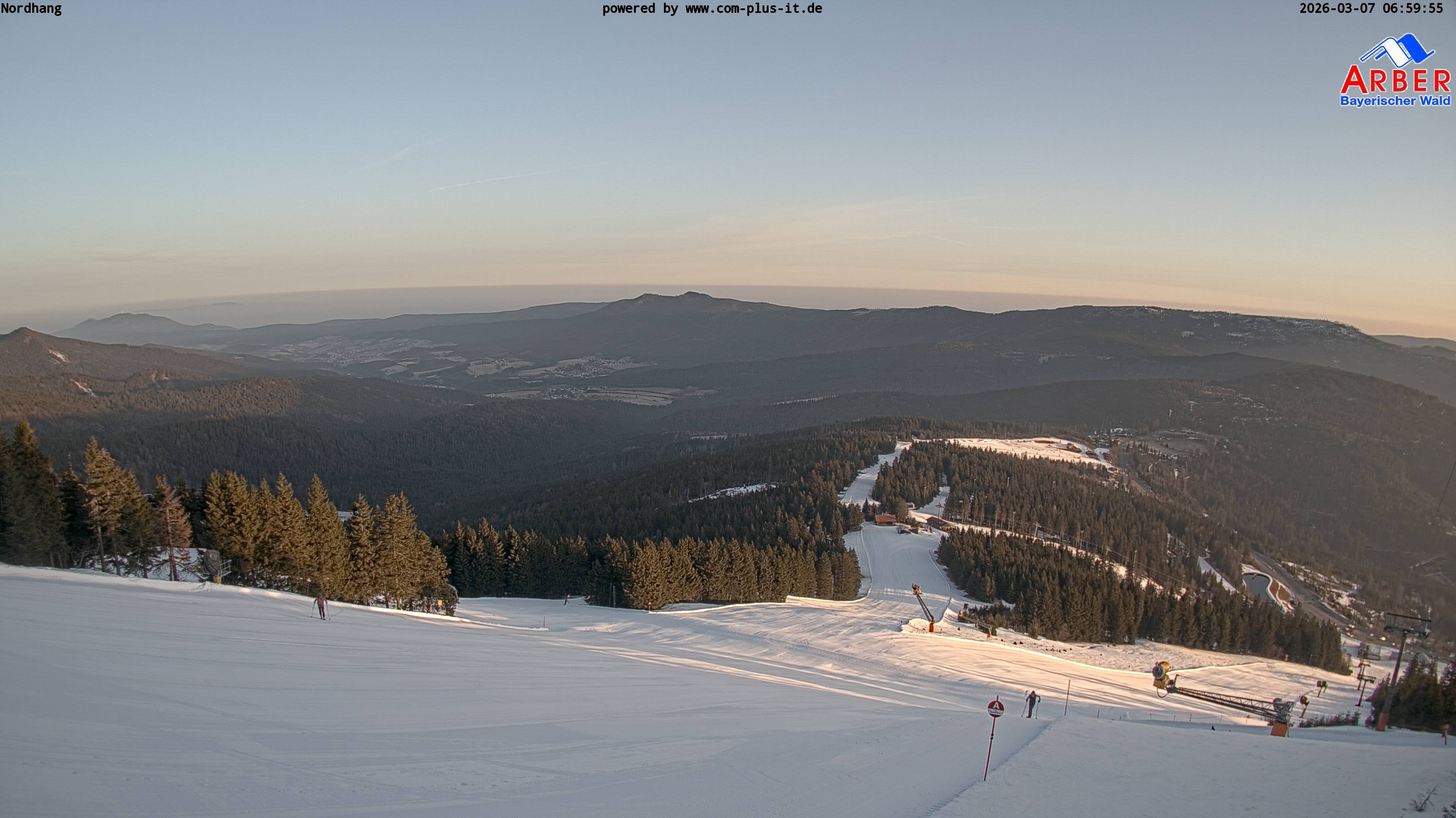 Archiv Foto Webcam Großer Arber Blick nach Nordwesten