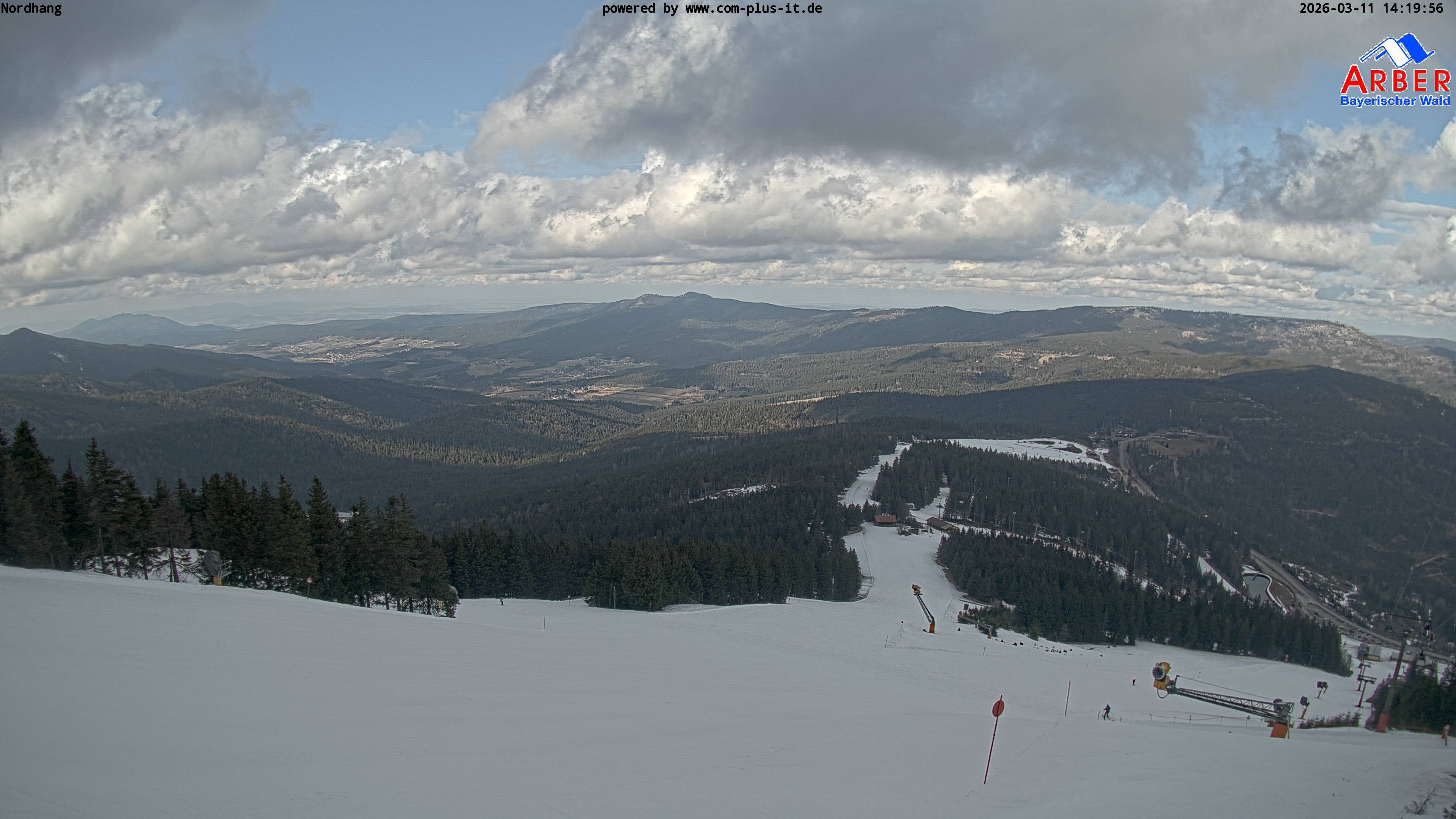 Archiv Foto Webcam Großer Arber Blick nach Nordwesten