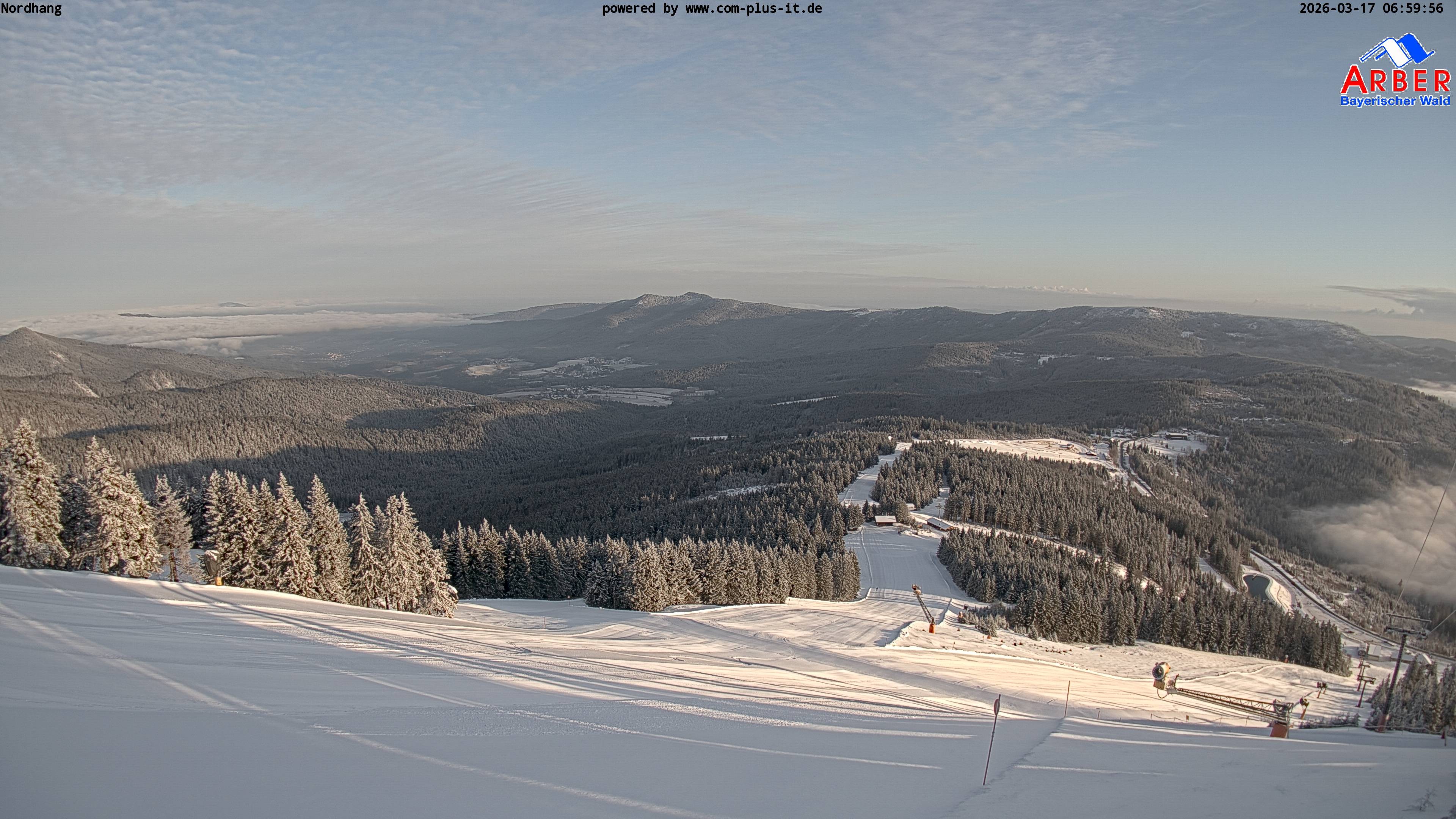 Archiv Foto Webcam Großer Arber Blick nach Nordwesten