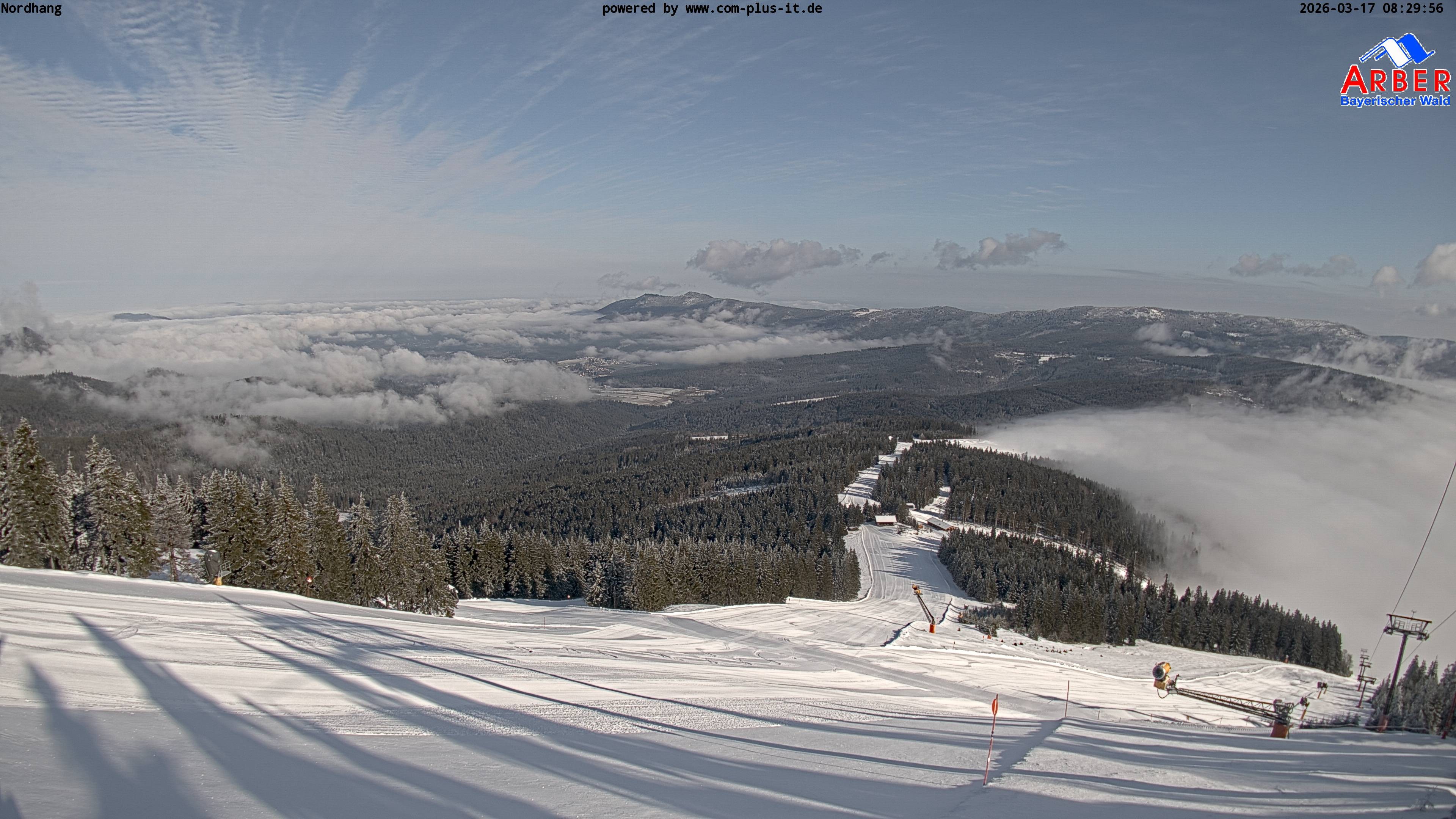 Archiv Foto Webcam Großer Arber Blick nach Nordwesten