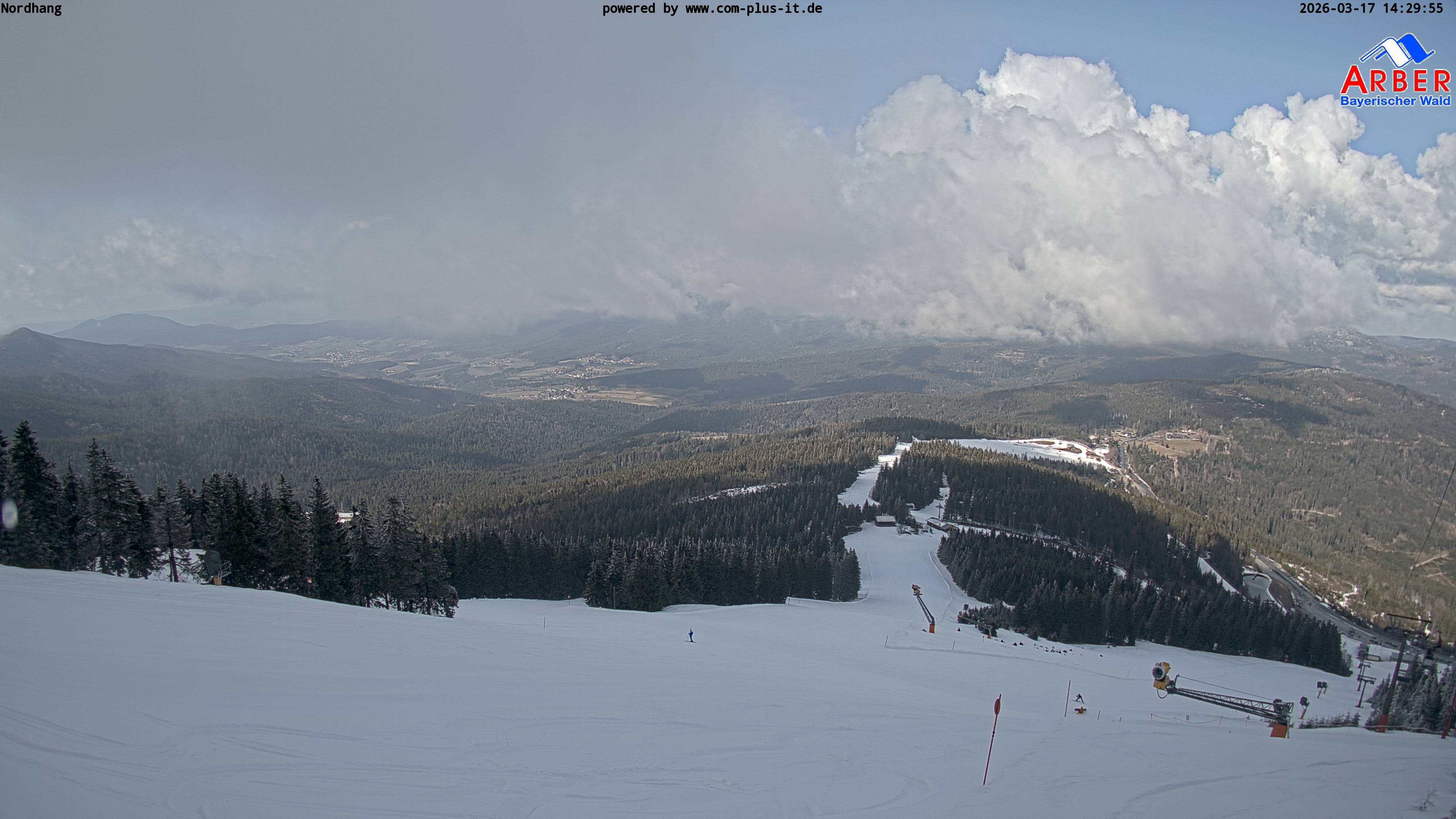Archiv Foto Webcam Großer Arber Blick nach Nordwesten