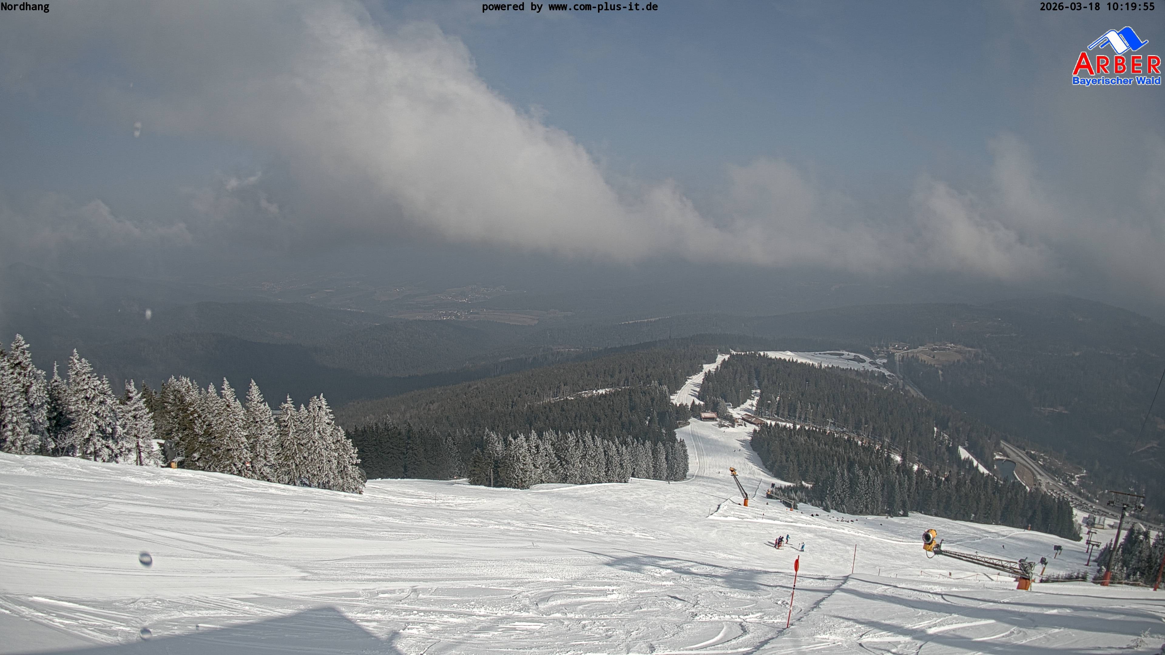 Archiv Foto Webcam Großer Arber Blick nach Nordwesten