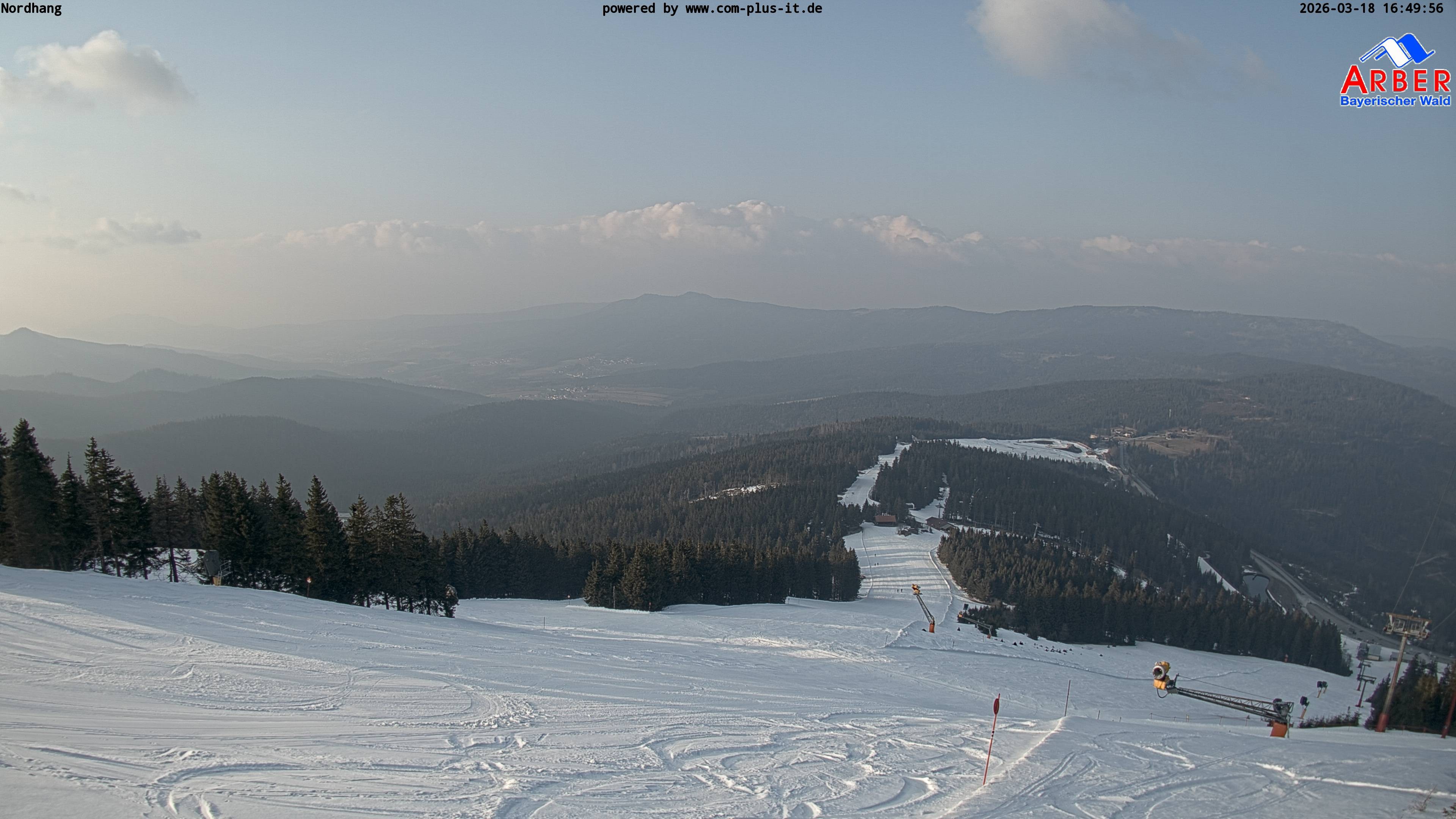 Archiv Foto Webcam Großer Arber Blick nach Nordwesten