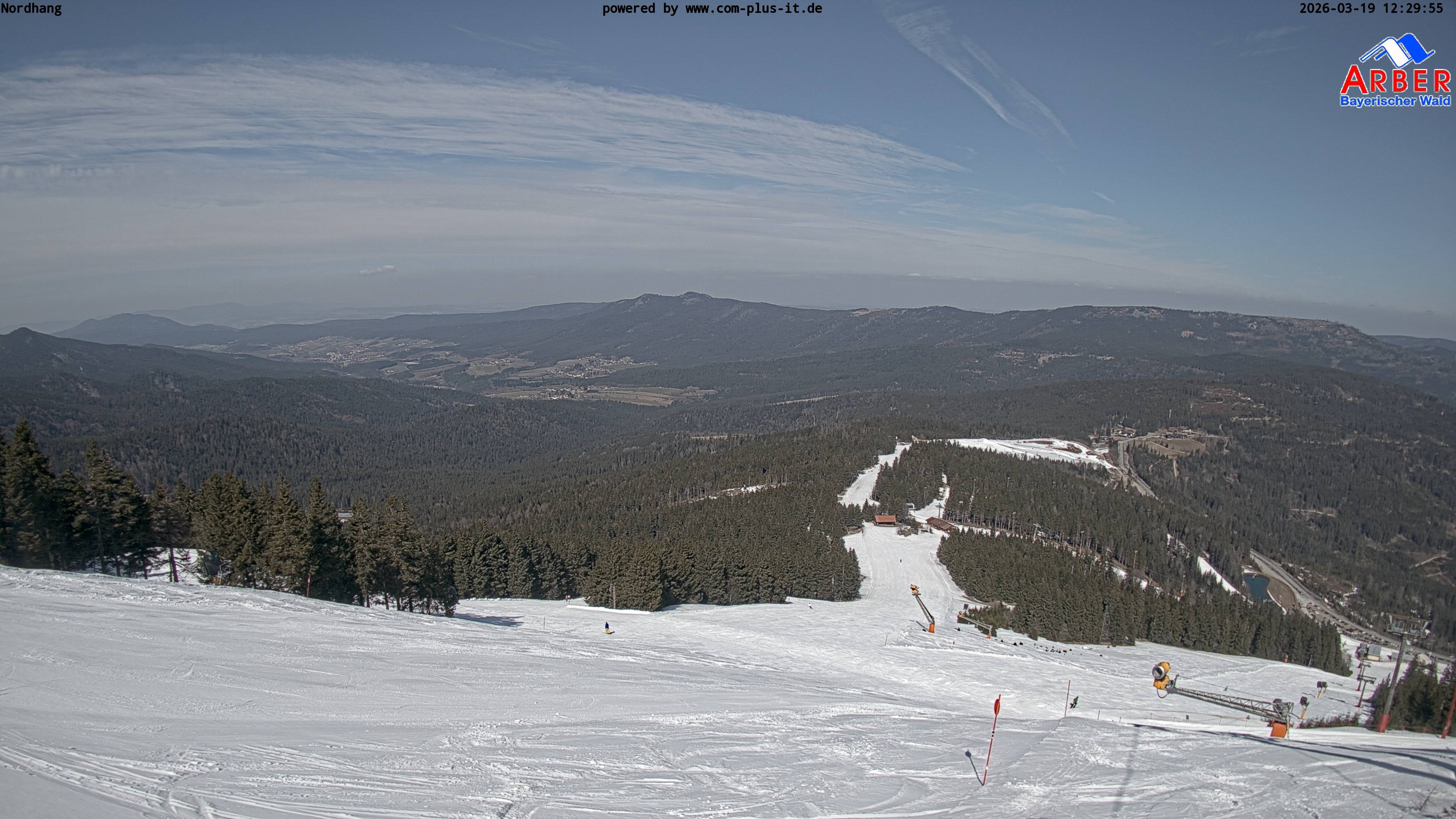 Archiv Foto Webcam Großer Arber Blick nach Nordwesten