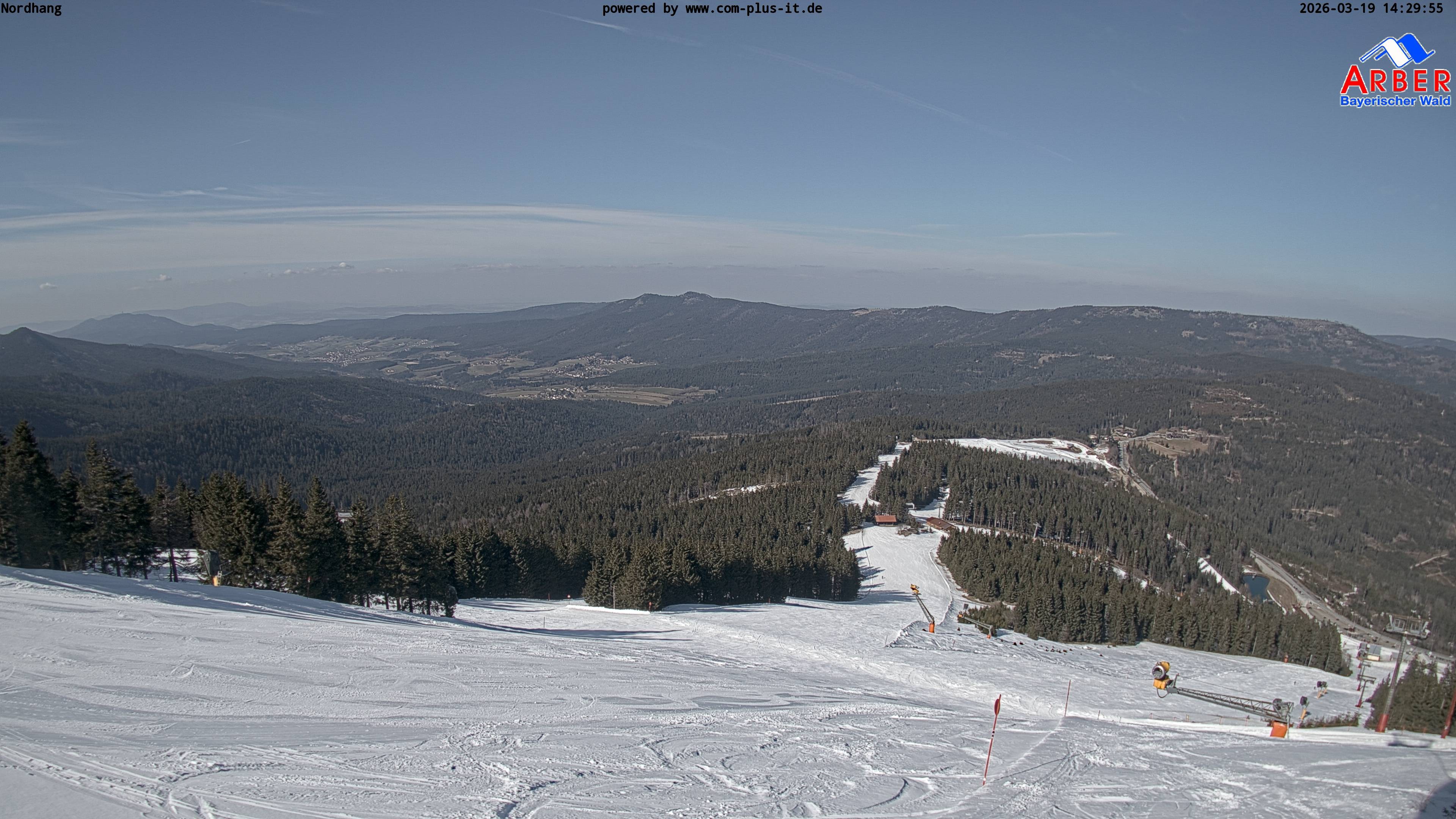 Archiv Foto Webcam Großer Arber Blick nach Nordwesten