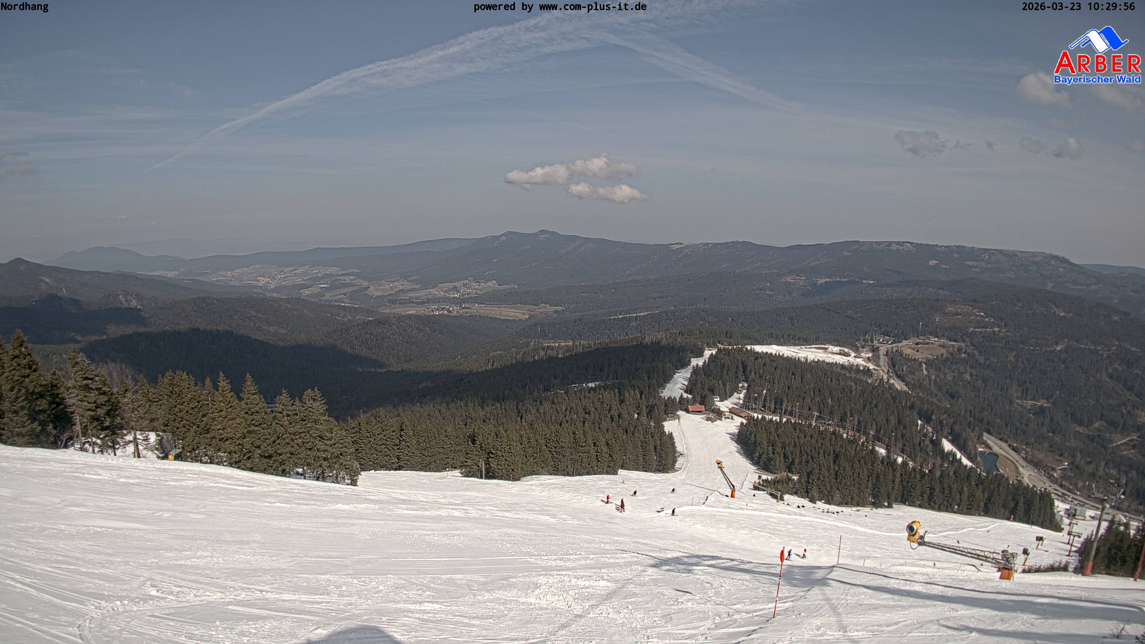 Archiv Foto Webcam Großer Arber Blick nach Nordwesten