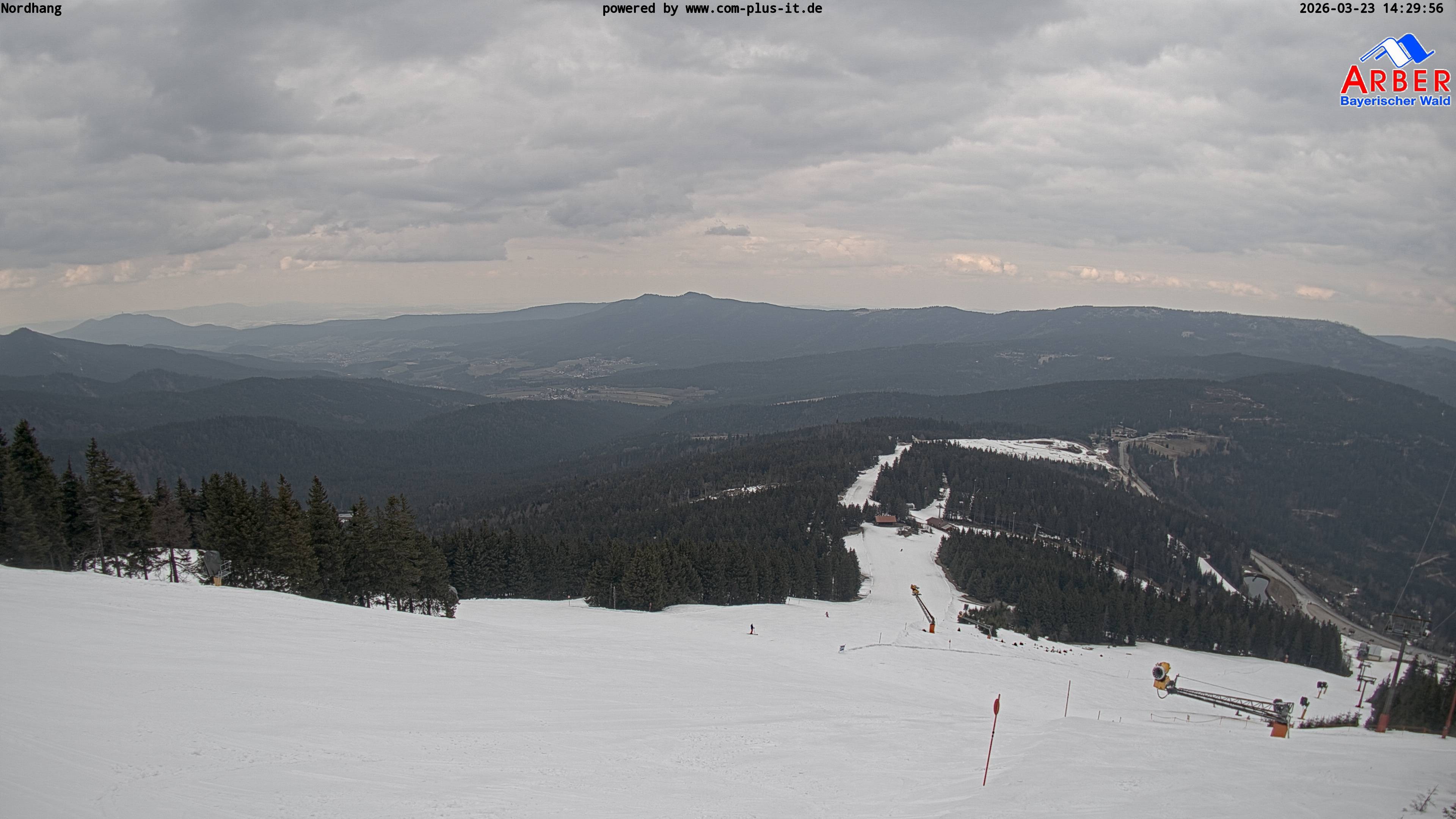 Archiv Foto Webcam Großer Arber Blick nach Nordwesten