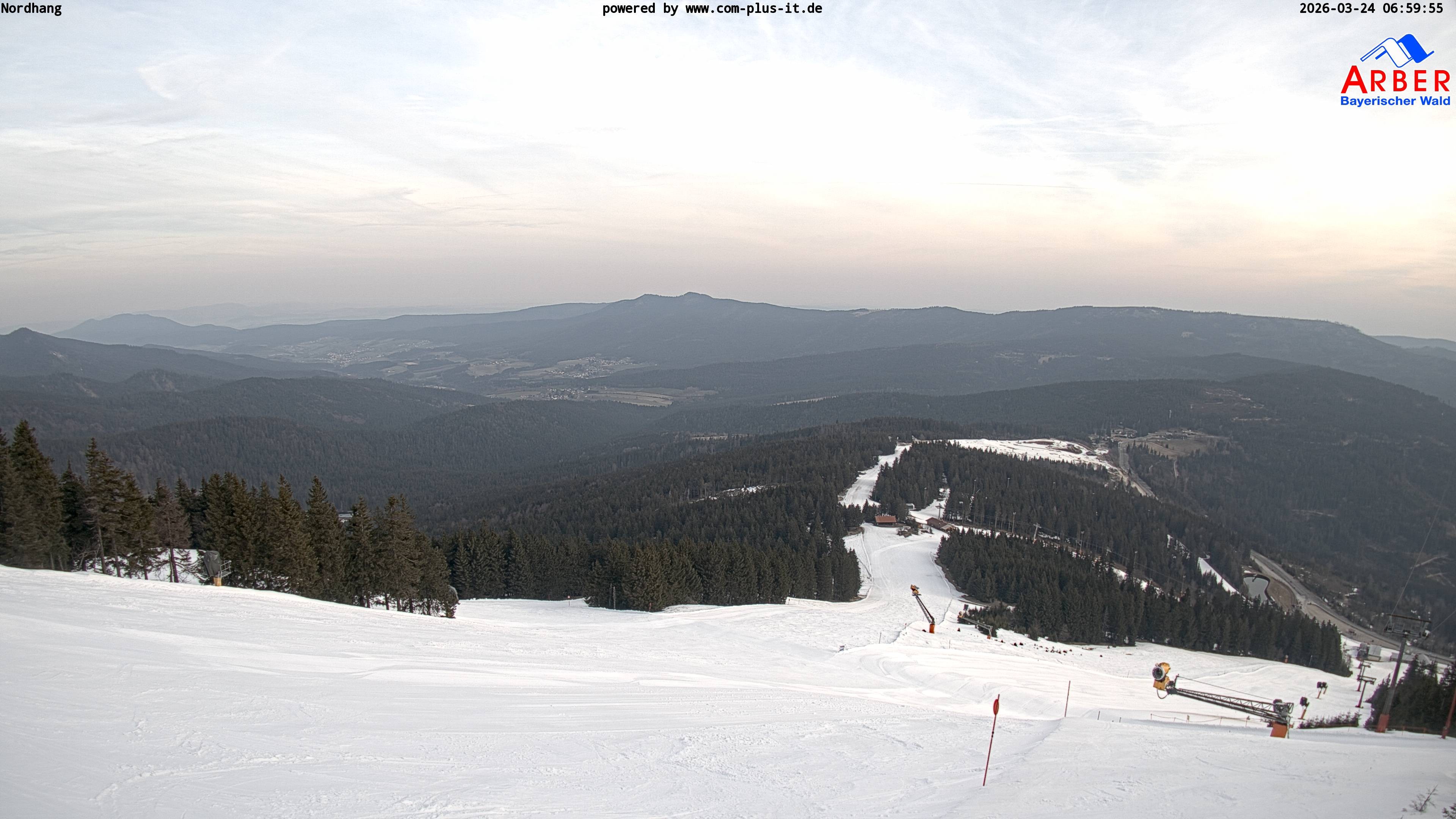 Archived image Webcam View from the Großer Arber
