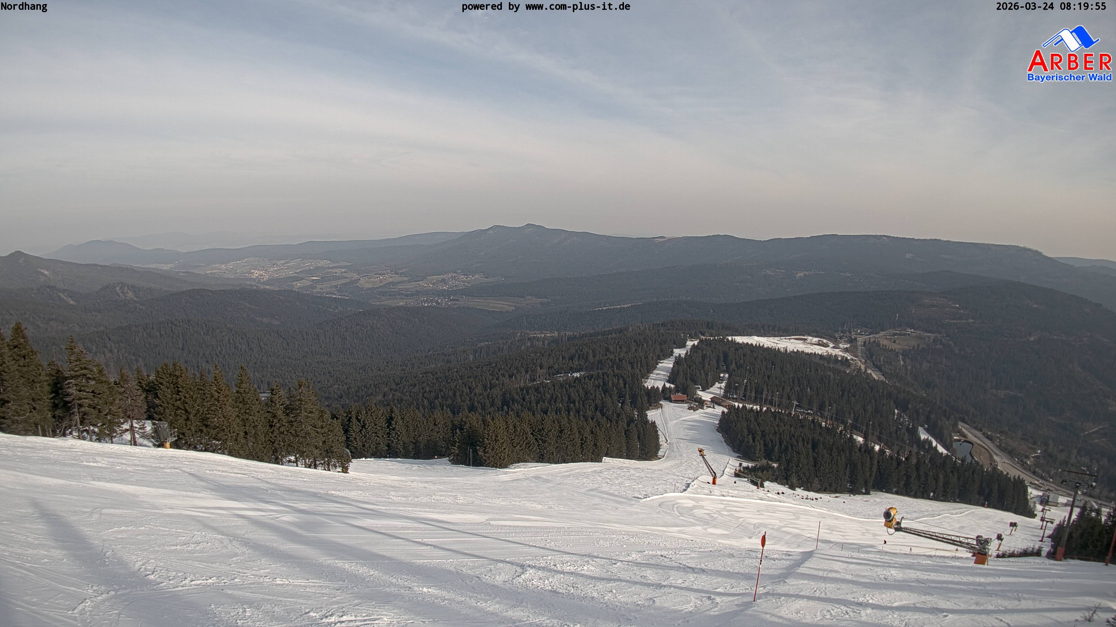 Archived image Webcam View from the Großer Arber