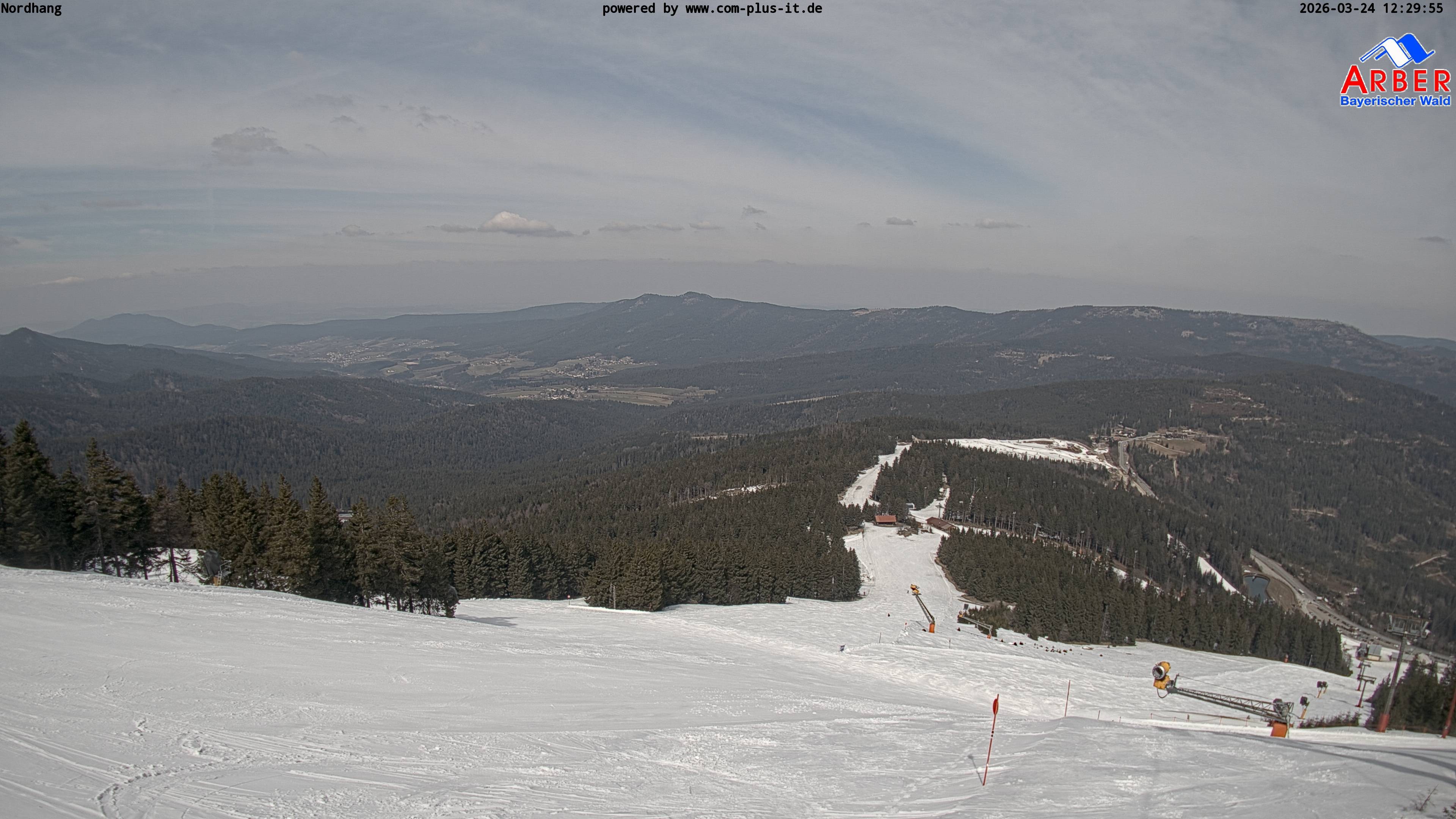 Archived image Webcam View from the Großer Arber