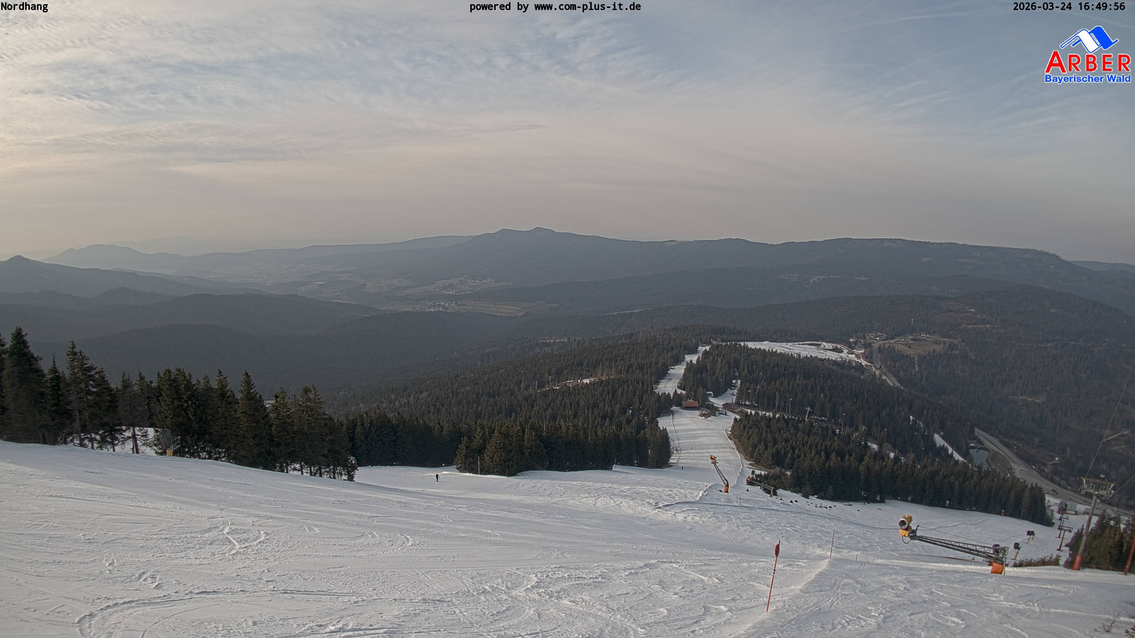 Archived image Webcam View from the Großer Arber