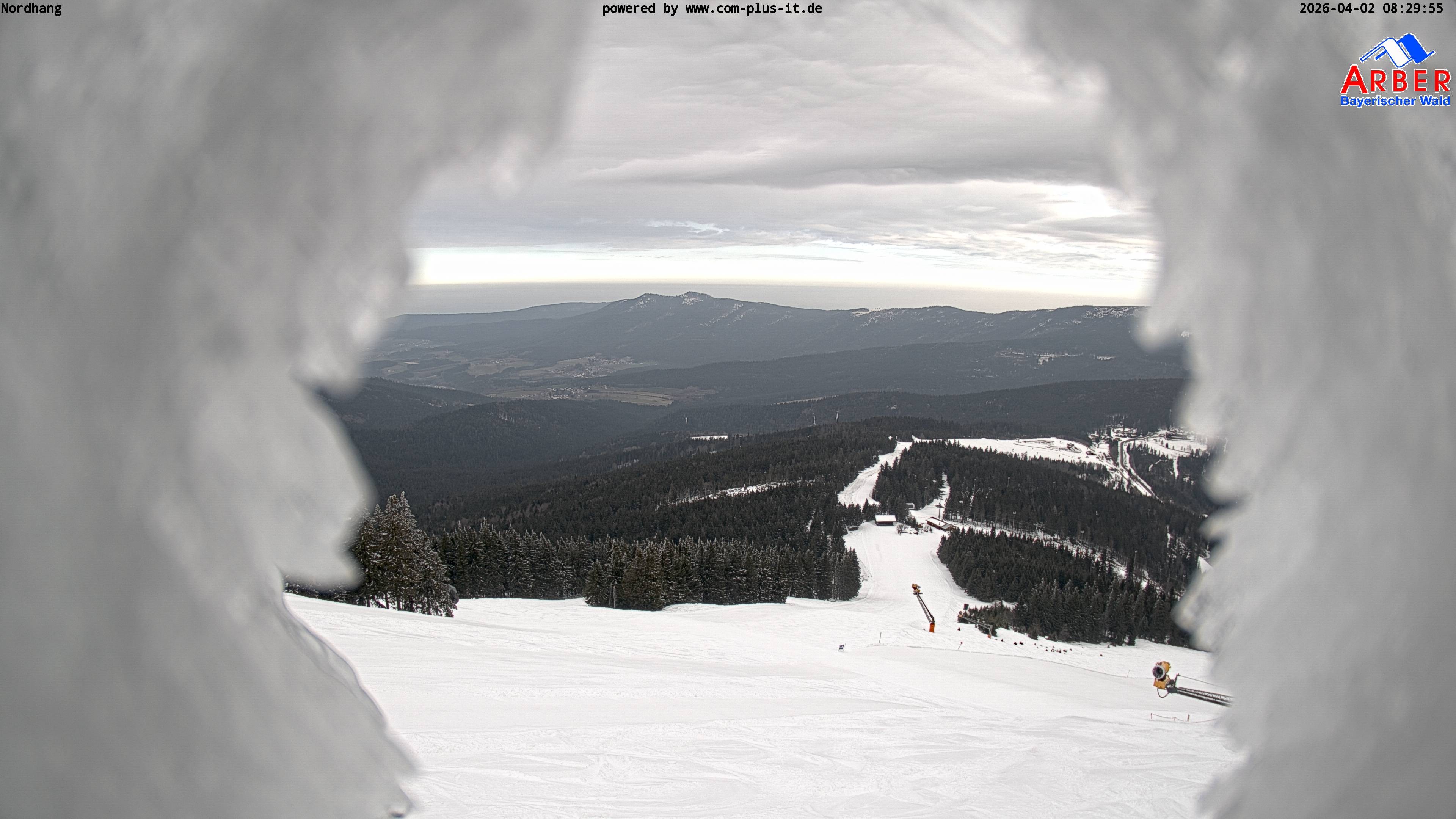 Archived image Webcam View from the Großer Arber