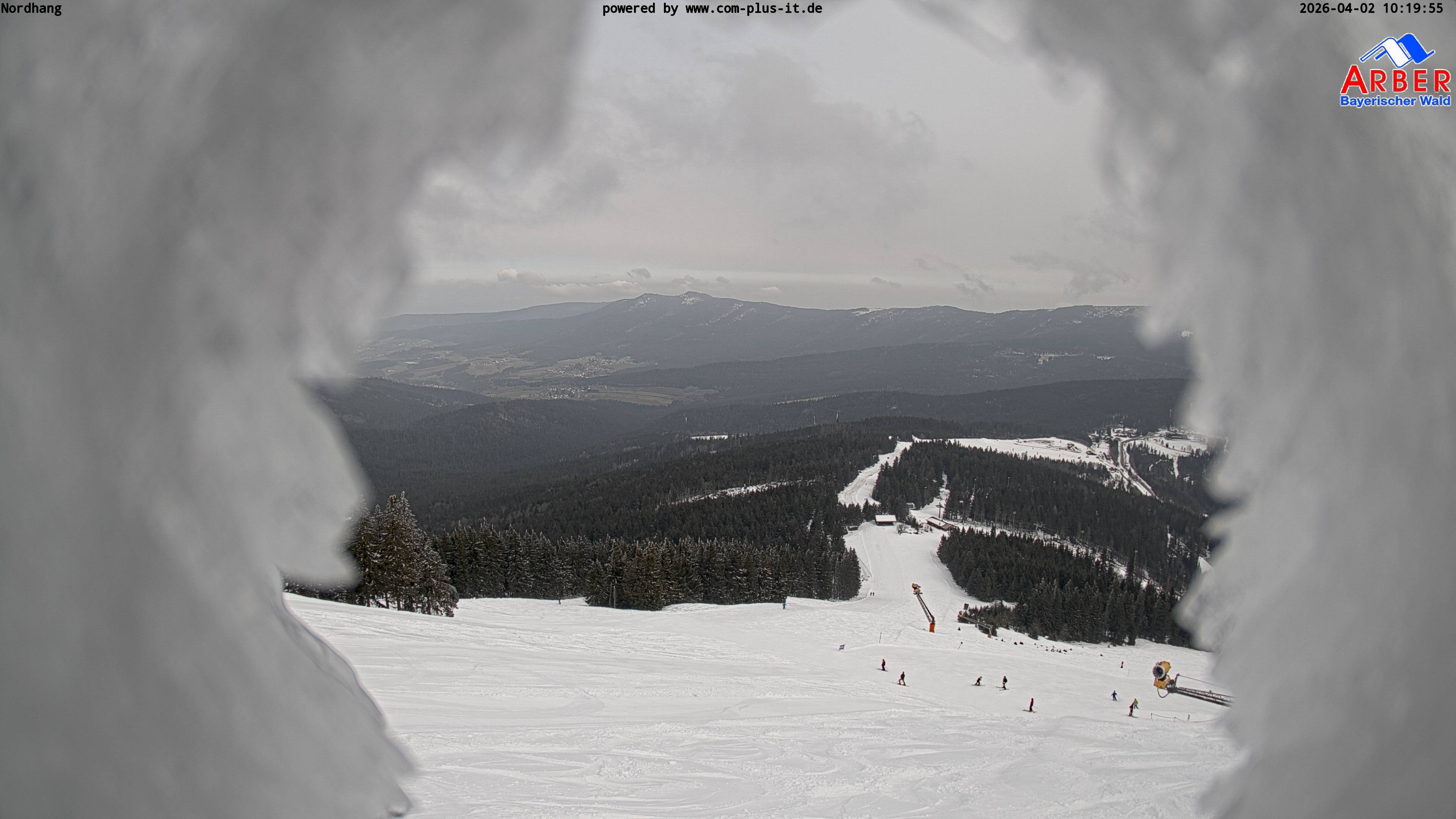 Archived image Webcam View from the Großer Arber