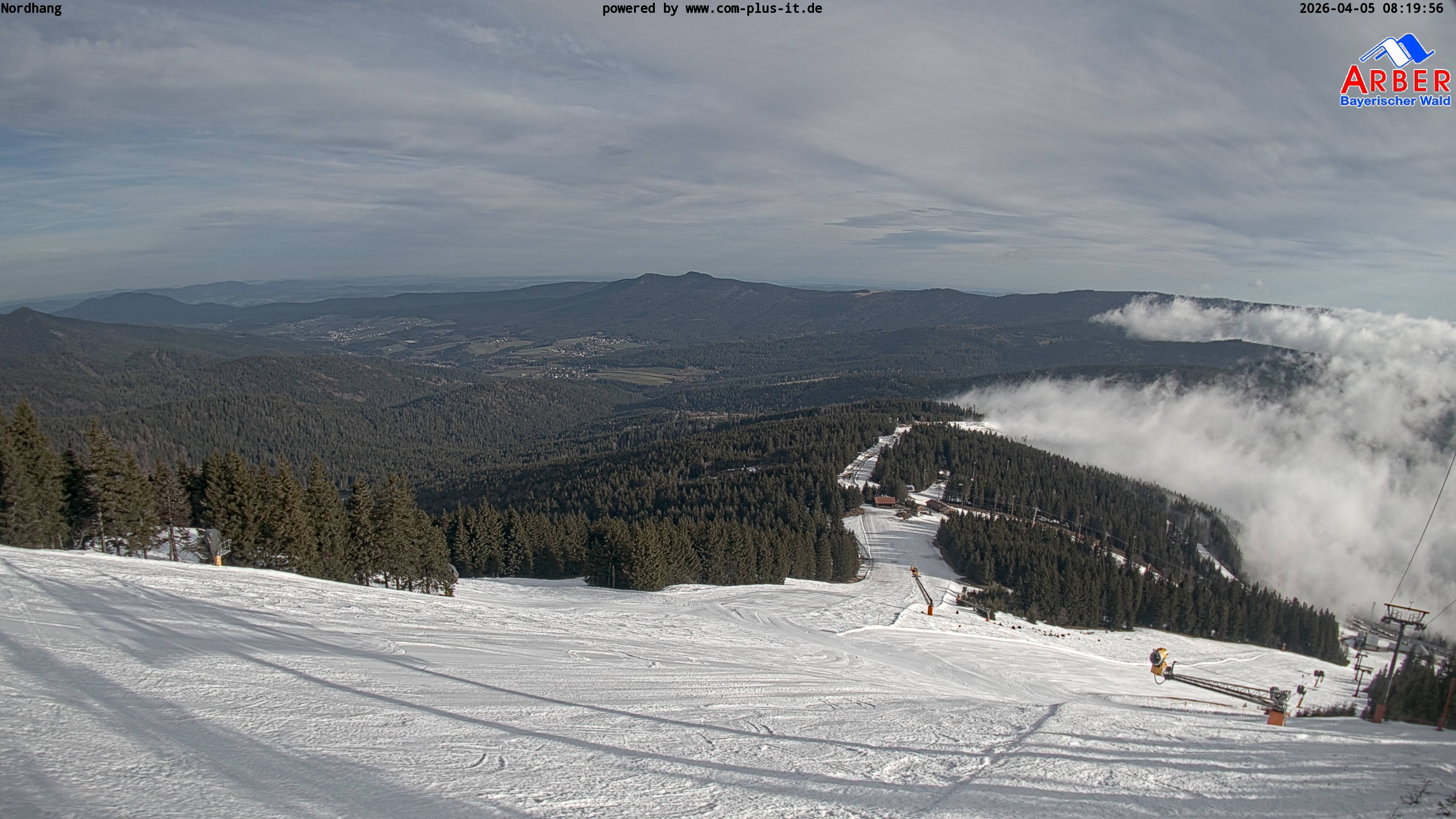 Archiv Foto Webcam Großer Arber Blick nach Nordwesten
